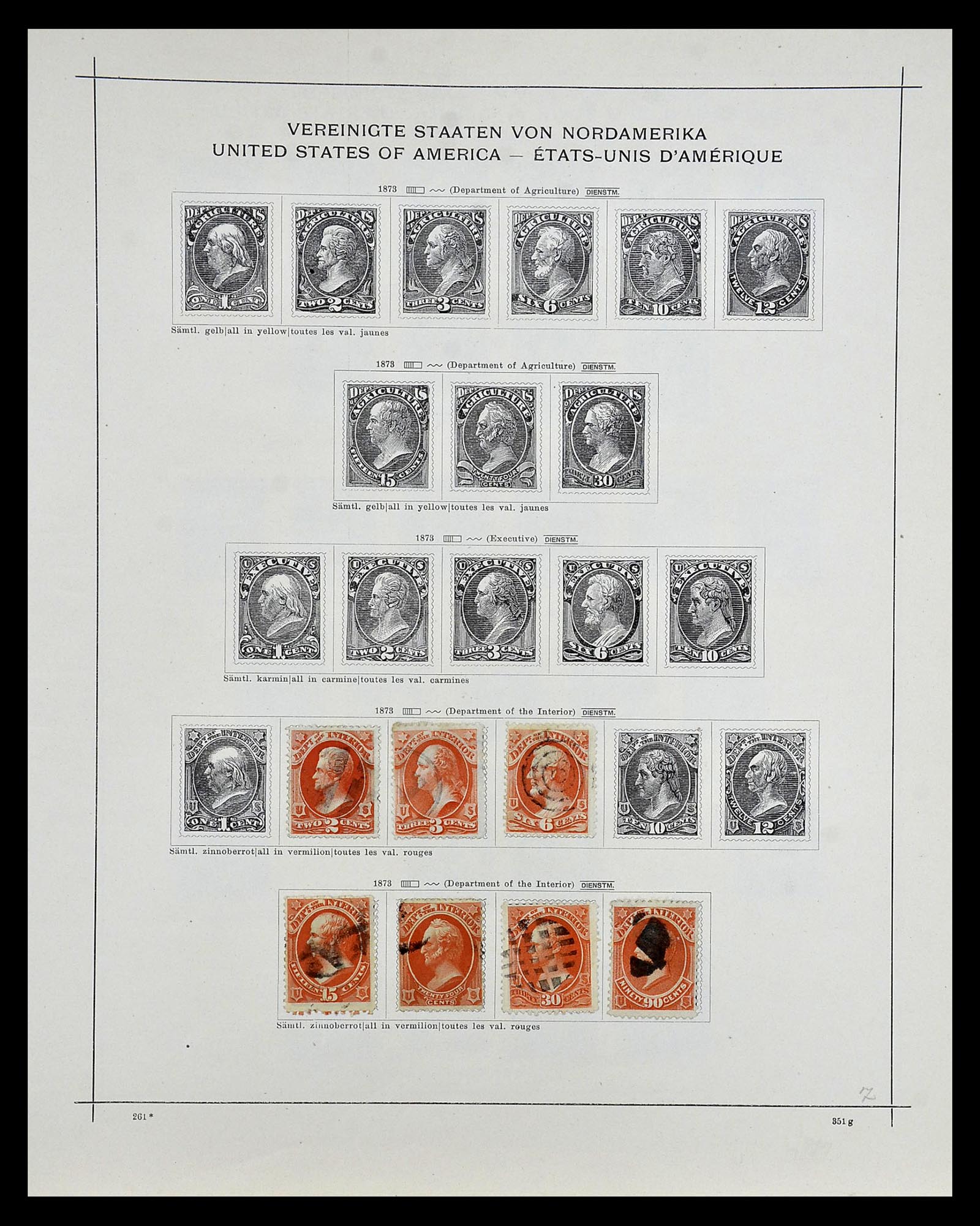 35054 248 - Postzegelverzameling 35054 Amerika 1851-1930.