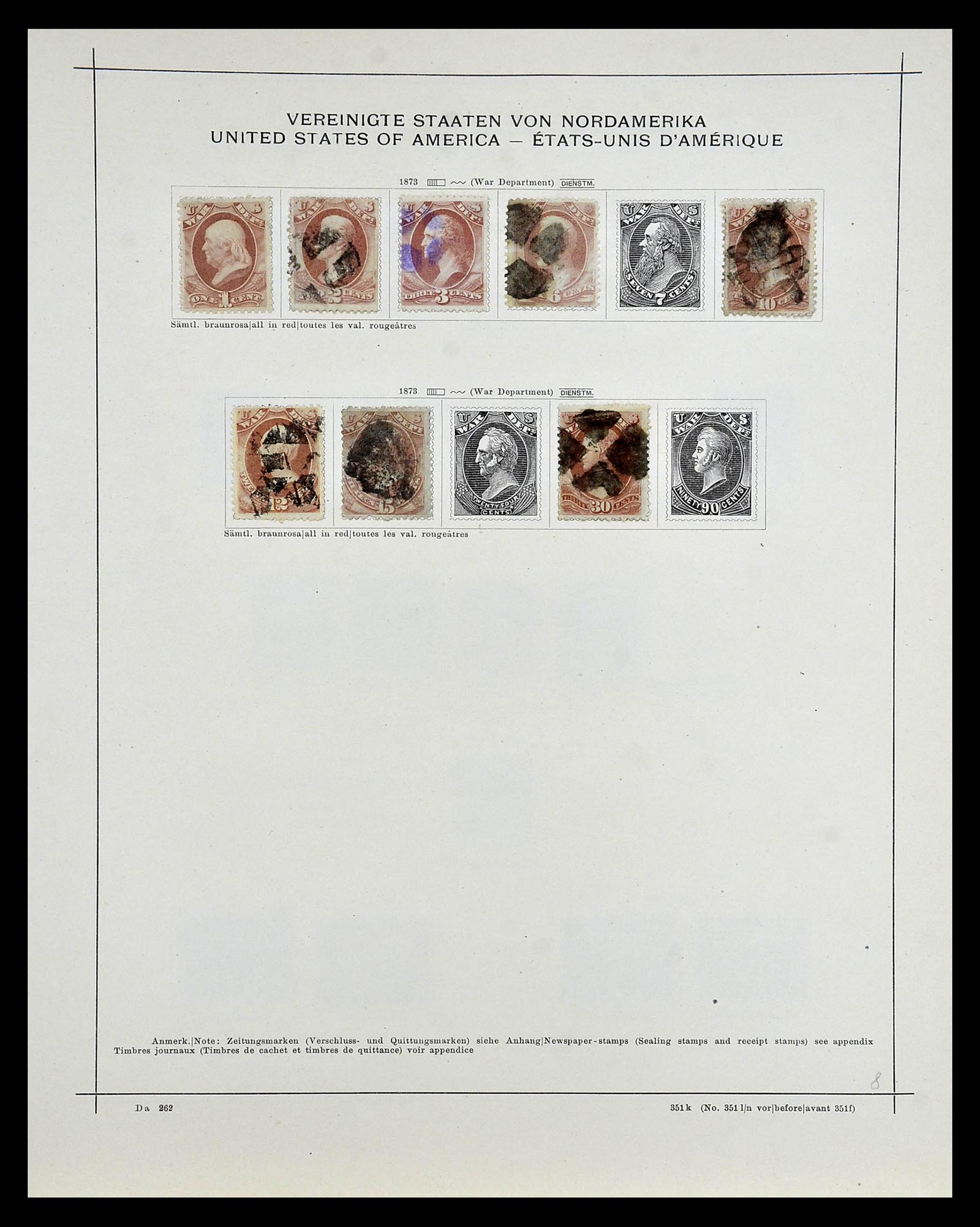 35054 251 - Postzegelverzameling 35054 Amerika 1851-1930.