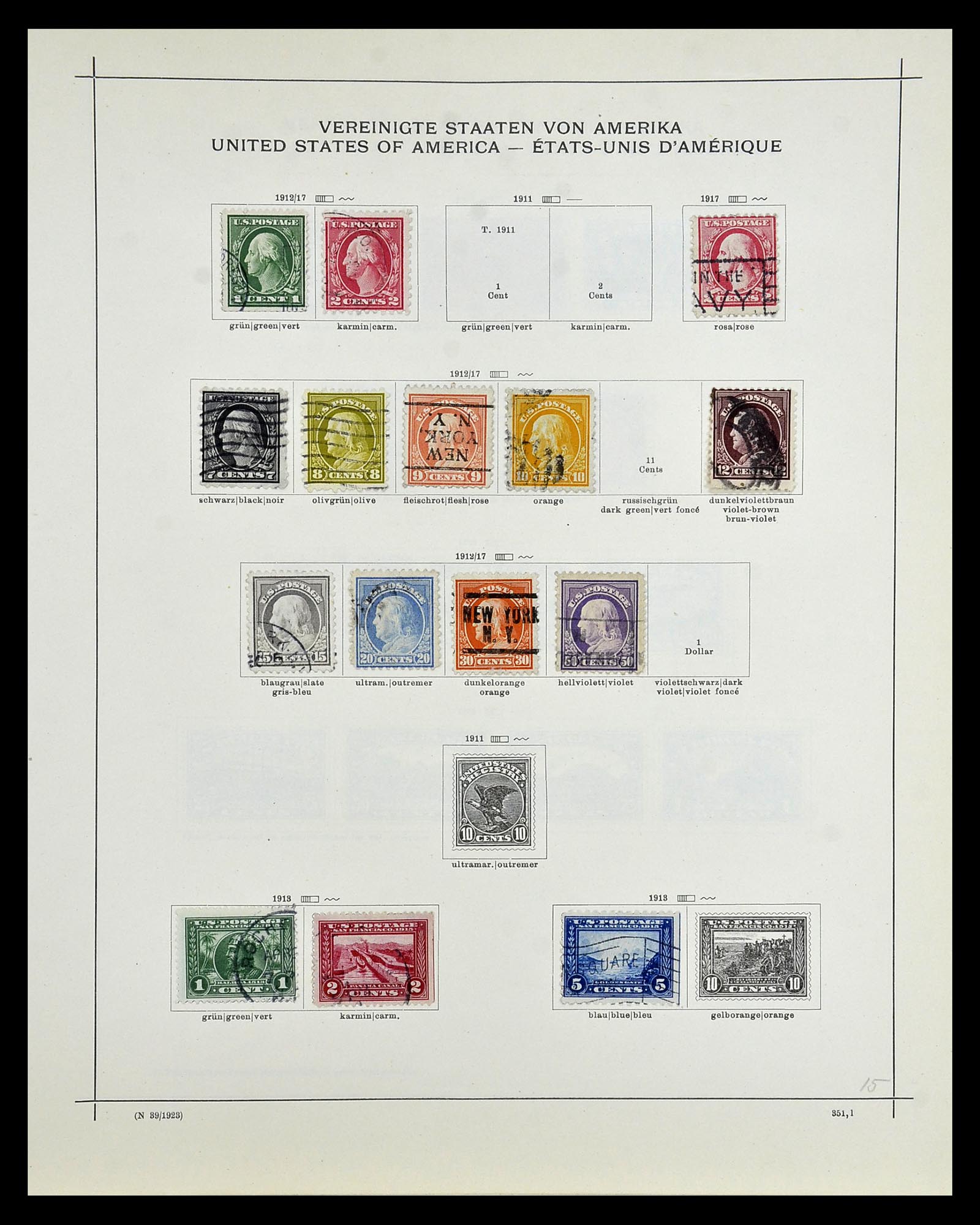 35054 252 - Postzegelverzameling 35054 Amerika 1851-1930.