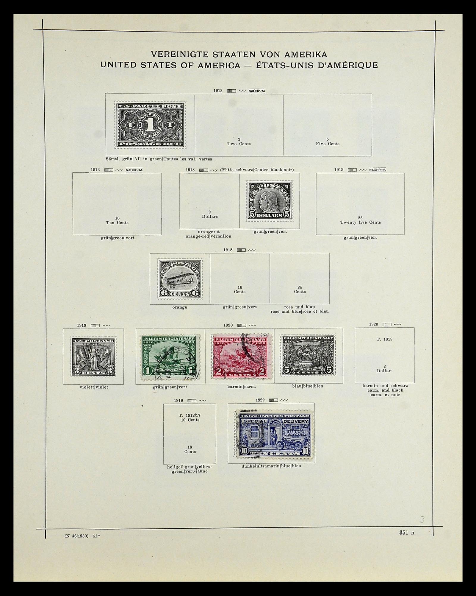 35054 254 - Postzegelverzameling 35054 Amerika 1851-1930.