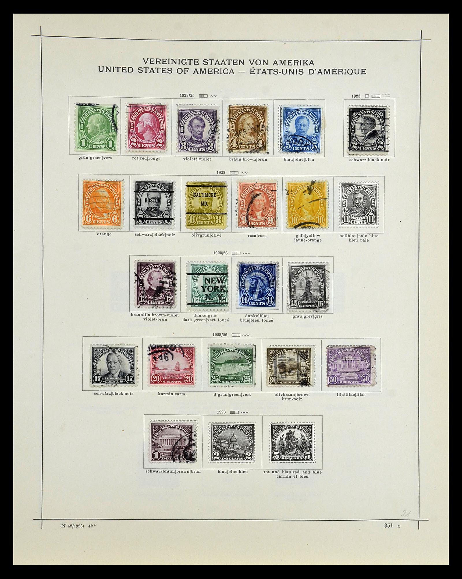 35054 255 - Postzegelverzameling 35054 Amerika 1851-1930.
