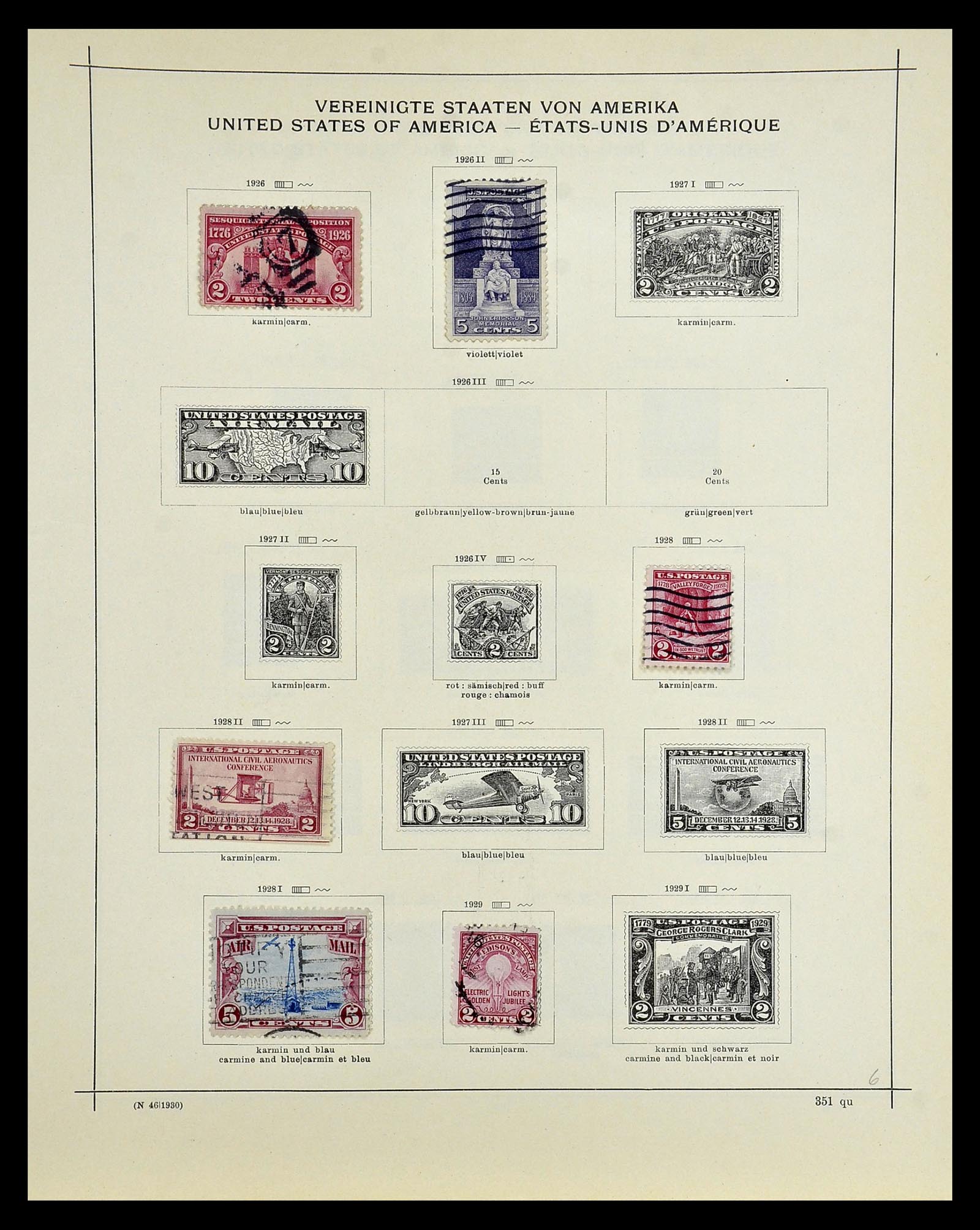 35054 257 - Postzegelverzameling 35054 Amerika 1851-1930.
