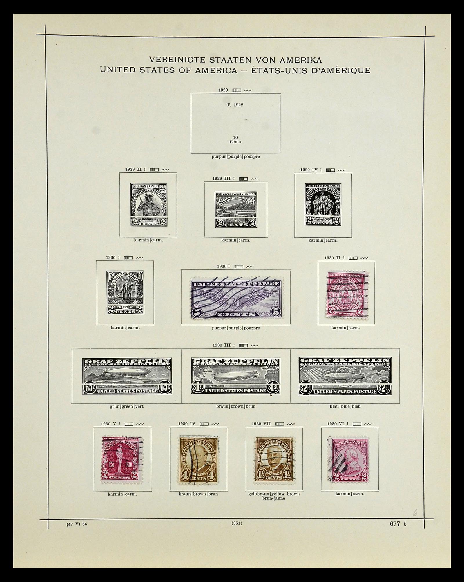 35054 258 - Postzegelverzameling 35054 Amerika 1851-1930.