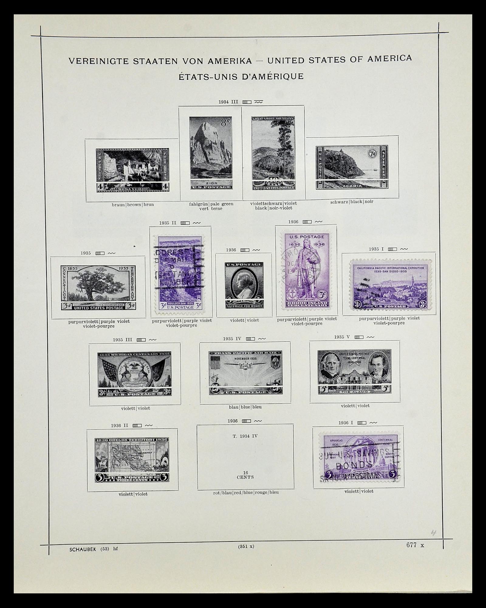 35054 262 - Postzegelverzameling 35054 Amerika 1851-1930.