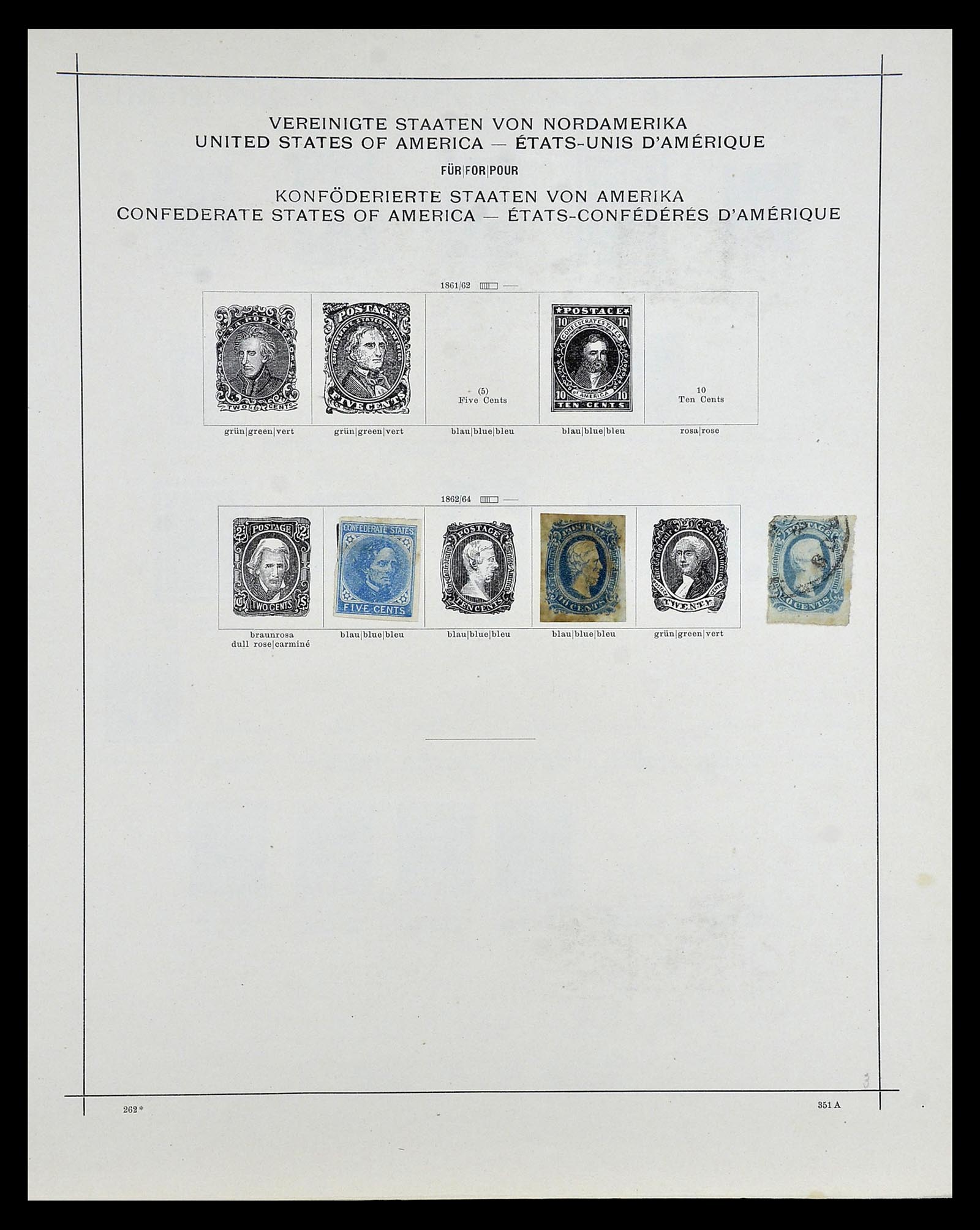 35054 266 - Postzegelverzameling 35054 Amerika 1851-1930.