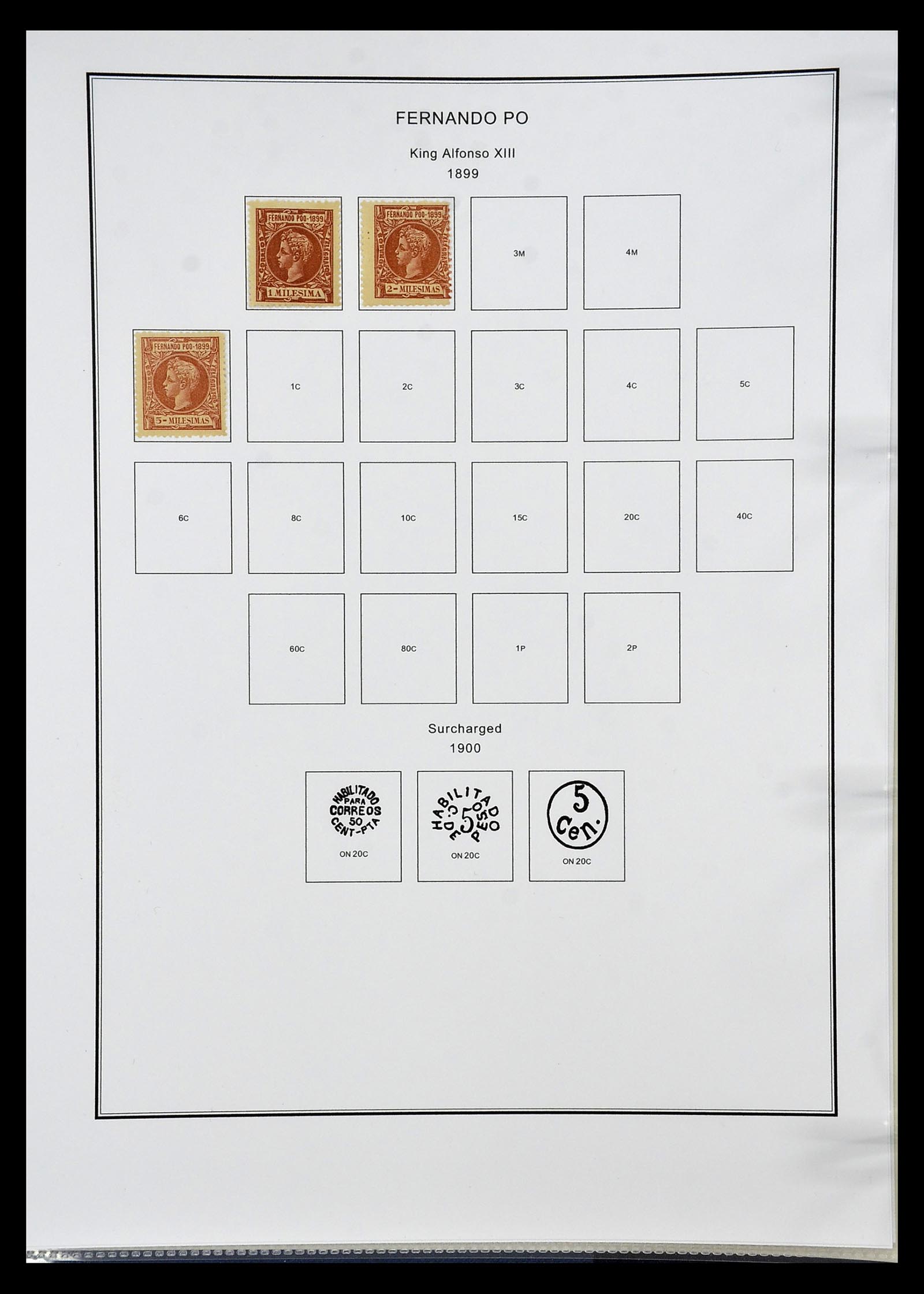35056 002 - Postzegelverzameling 35056 Spaanse koloniën 1874-1968.