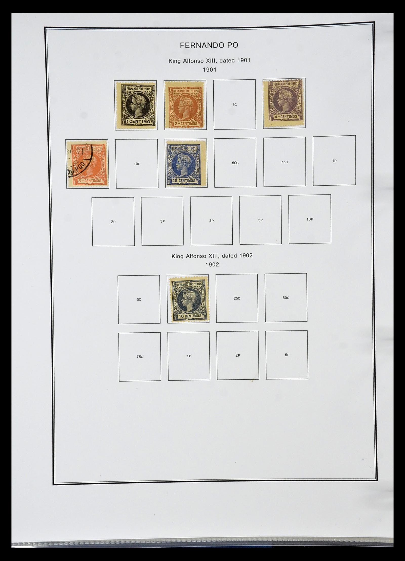 35056 004 - Postzegelverzameling 35056 Spaanse koloniën 1874-1968.