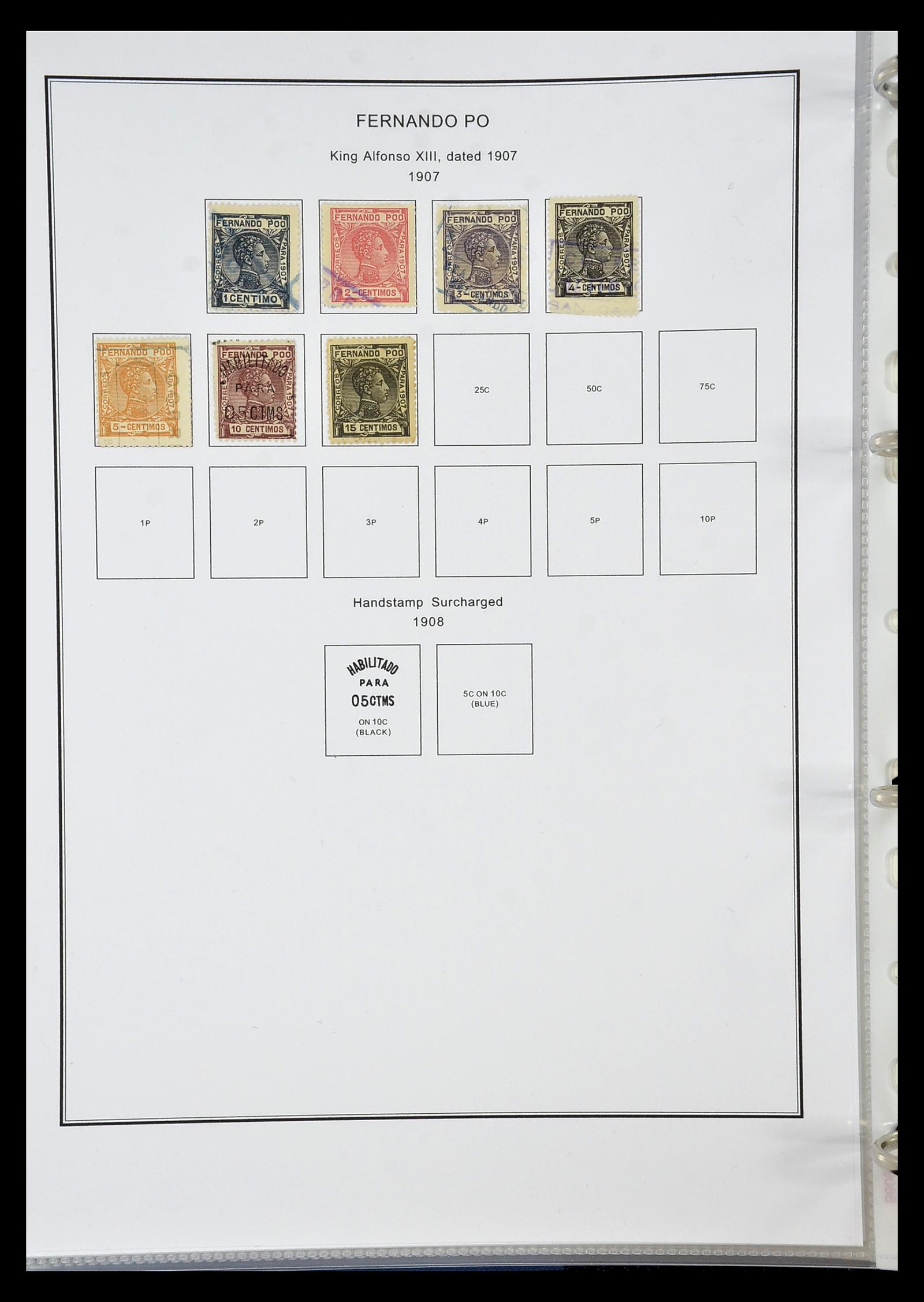 35056 006 - Postzegelverzameling 35056 Spaanse koloniën 1874-1968.