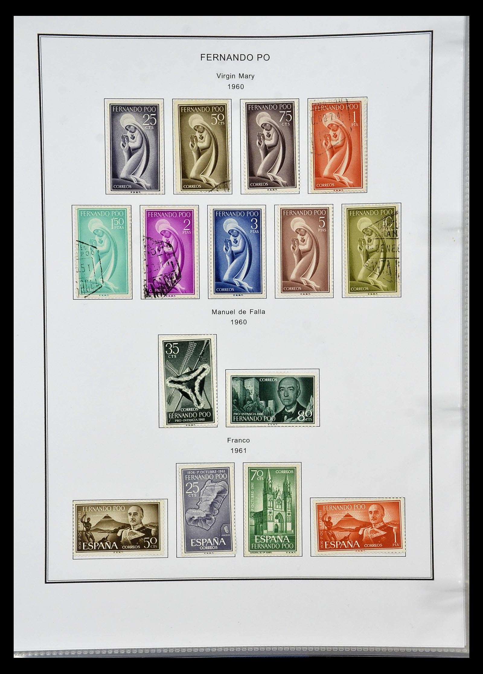 35056 007 - Postzegelverzameling 35056 Spaanse koloniën 1874-1968.
