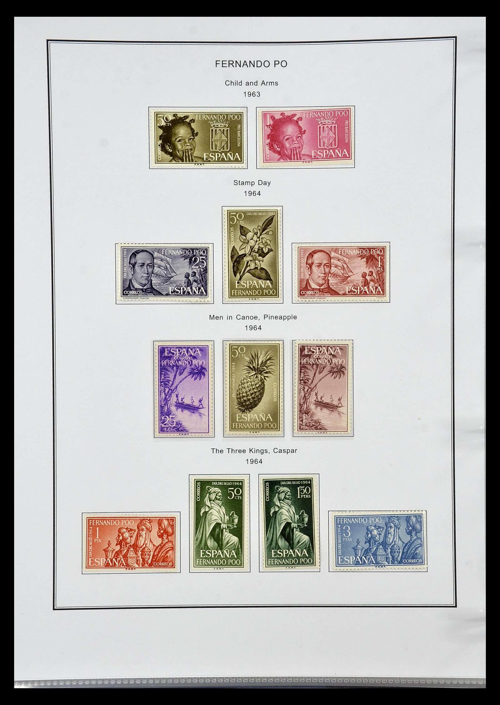 35056 009 - Postzegelverzameling 35056 Spaanse koloniën 1874-1968.