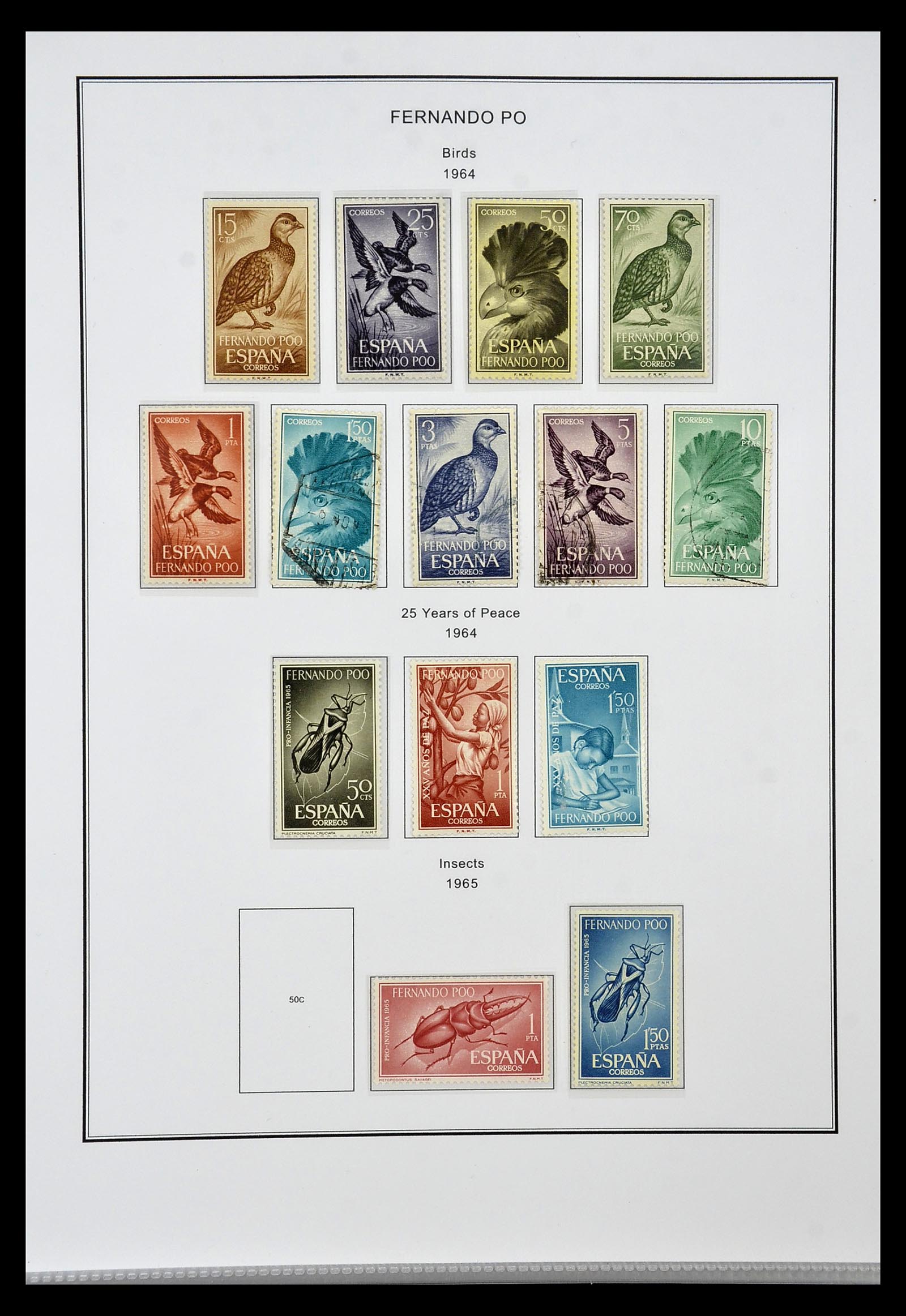 35056 010 - Stamp Collection 35056 Spanish colonies 1874-1968.