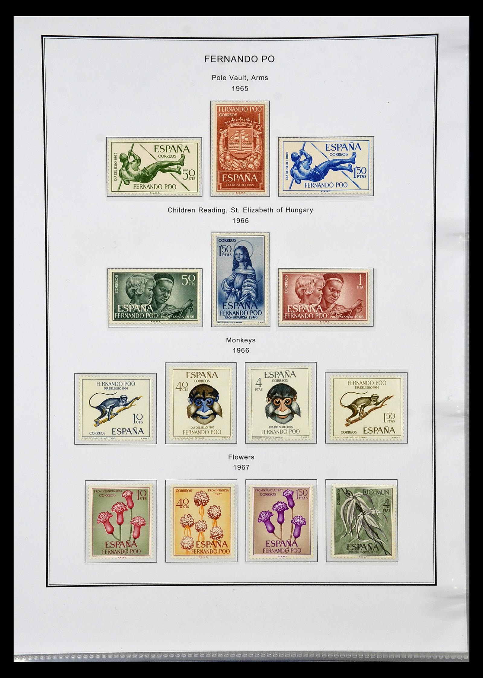 35056 011 - Postzegelverzameling 35056 Spaanse koloniën 1874-1968.