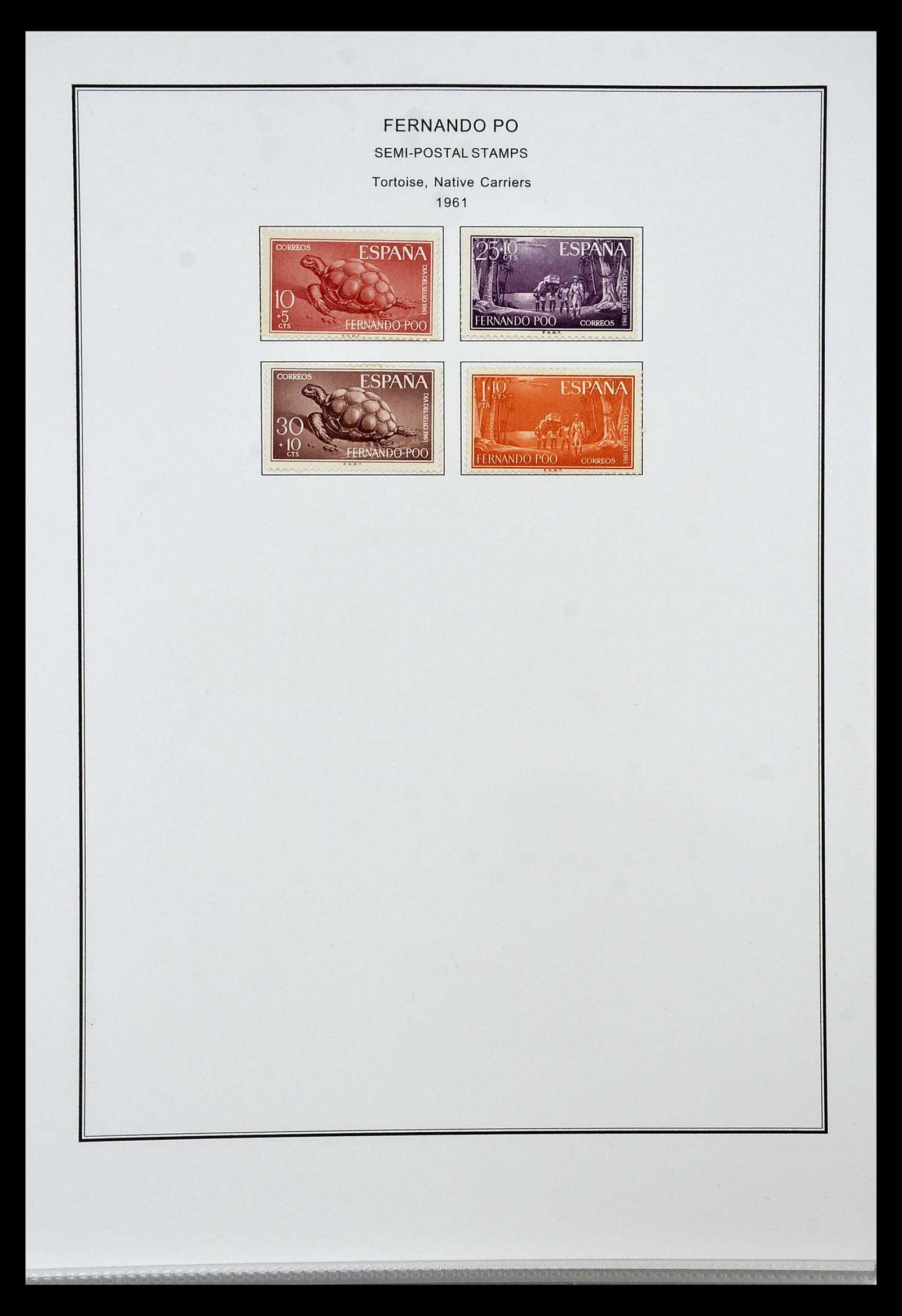 35056 014 - Postzegelverzameling 35056 Spaanse koloniën 1874-1968.
