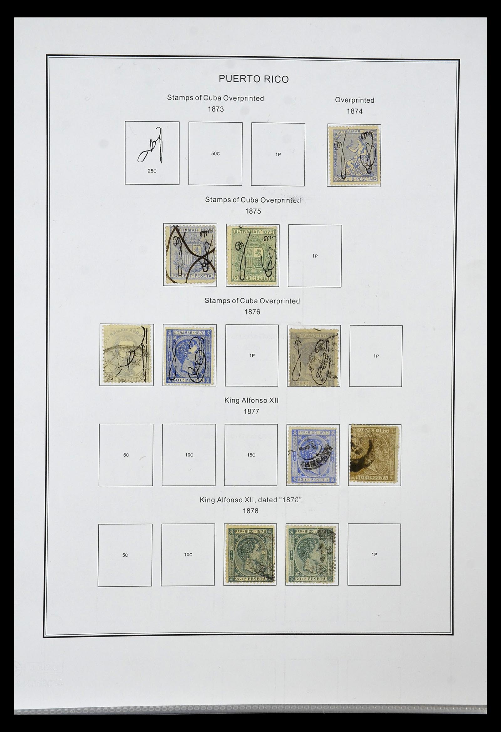 35056 015 - Postzegelverzameling 35056 Spaanse koloniën 1874-1968.
