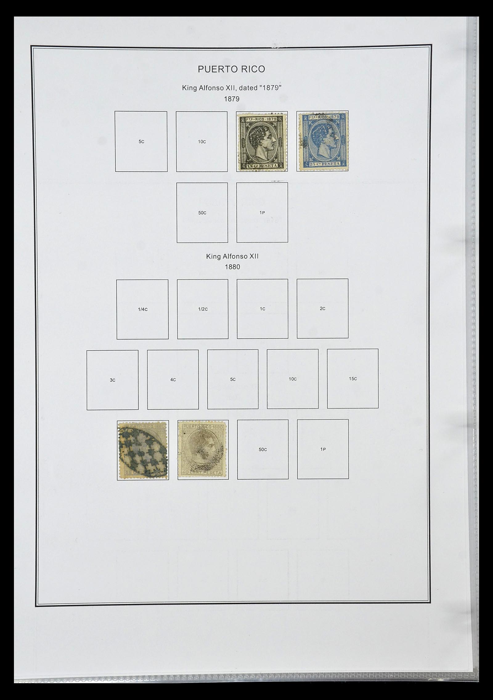 35056 016 - Postzegelverzameling 35056 Spaanse koloniën 1874-1968.