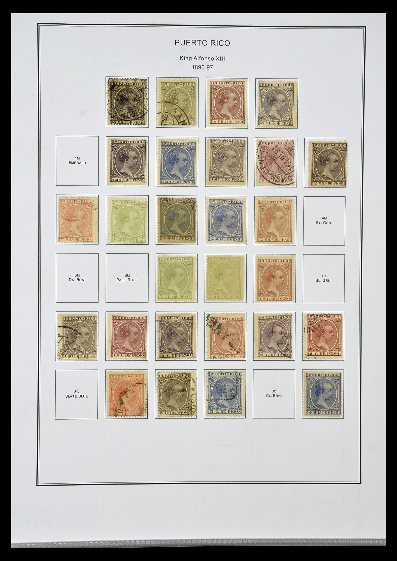 35056 019 - Postzegelverzameling 35056 Spaanse koloniën 1874-1968.