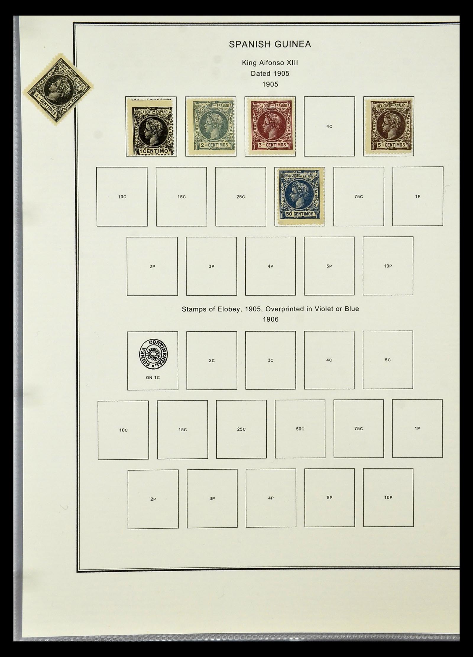 35056 025 - Postzegelverzameling 35056 Spaanse koloniën 1874-1968.