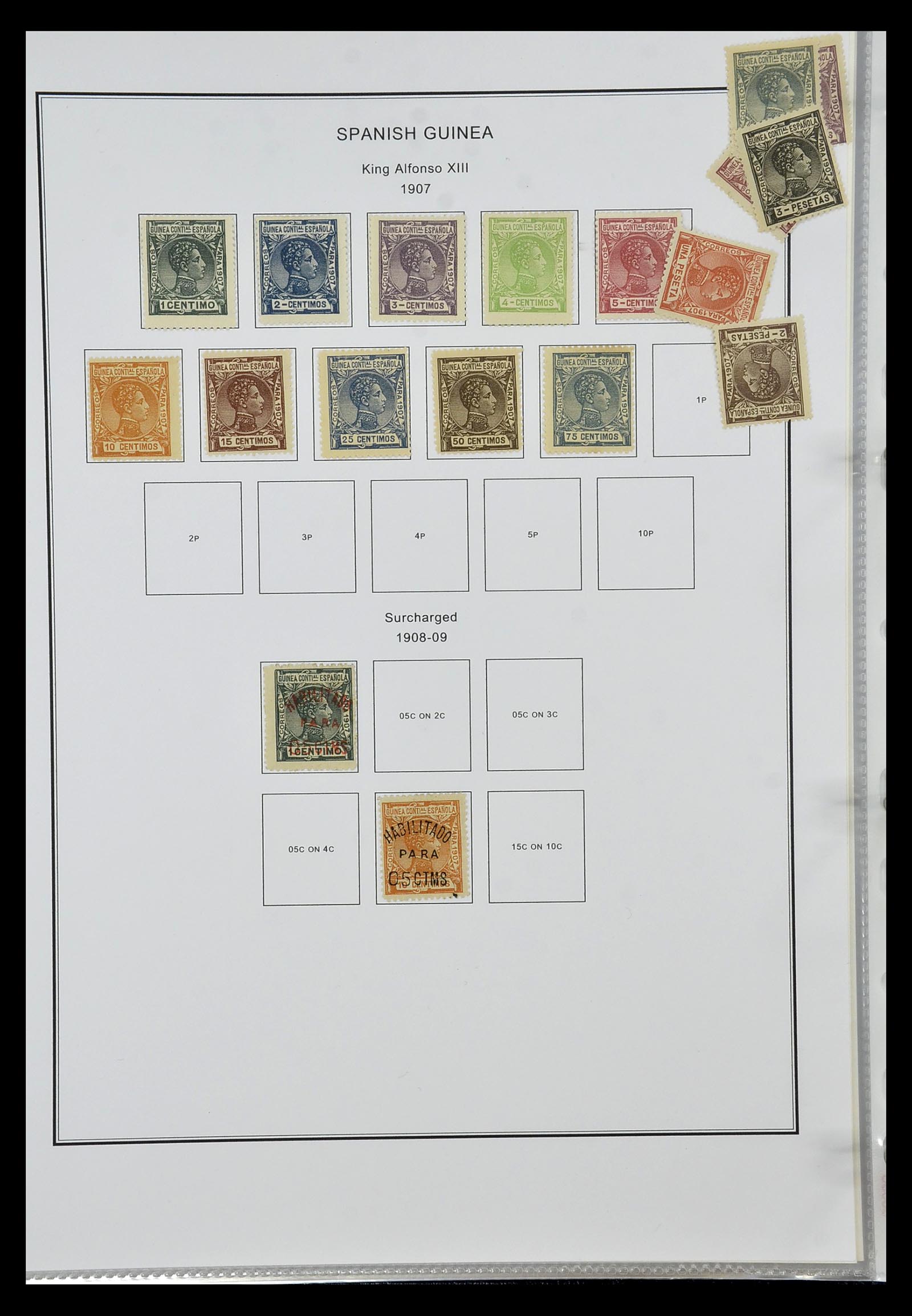 35056 026 - Postzegelverzameling 35056 Spaanse koloniën 1874-1968.