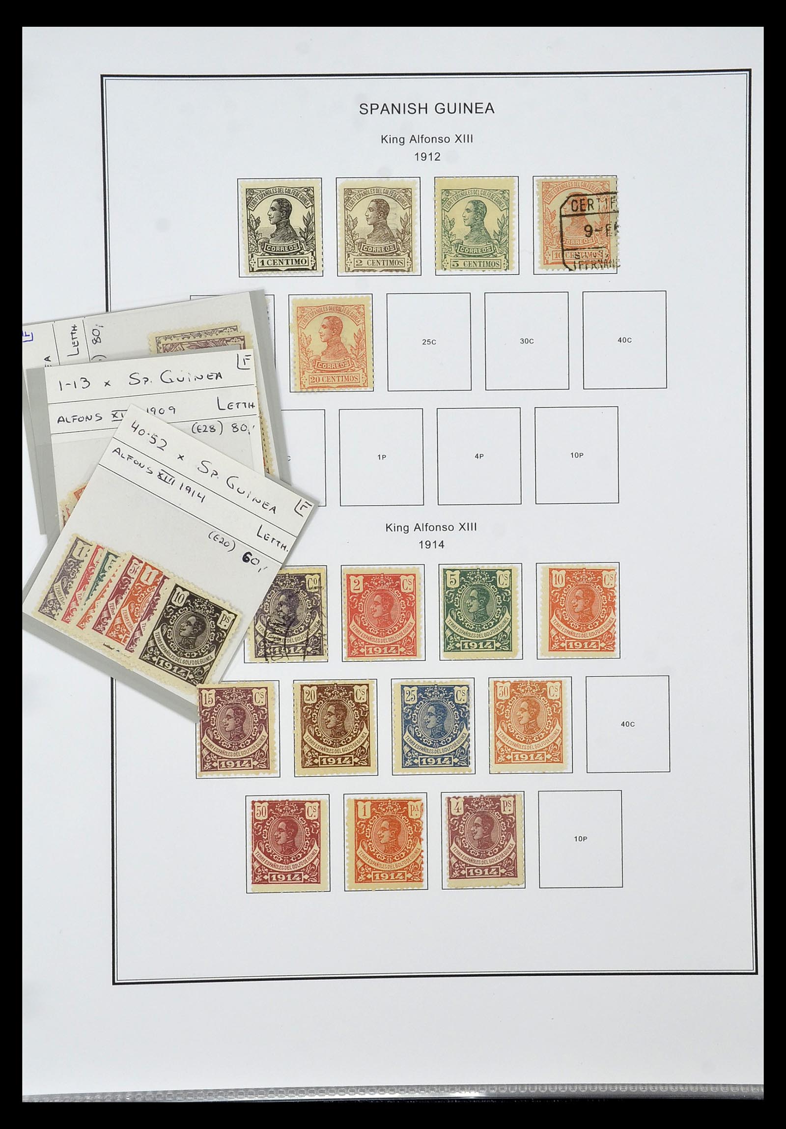 35056 028 - Postzegelverzameling 35056 Spaanse koloniën 1874-1968.