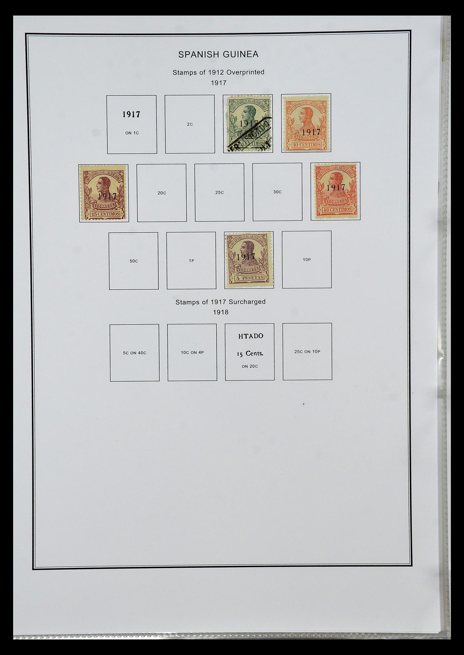 35056 029 - Postzegelverzameling 35056 Spaanse koloniën 1874-1968.