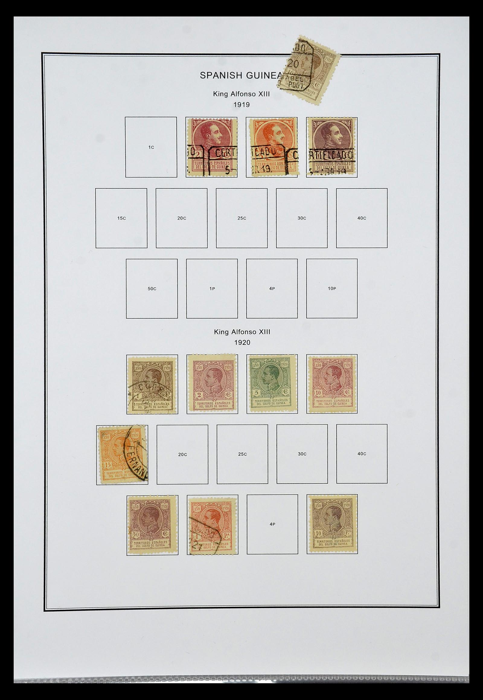 35056 030 - Postzegelverzameling 35056 Spaanse koloniën 1874-1968.