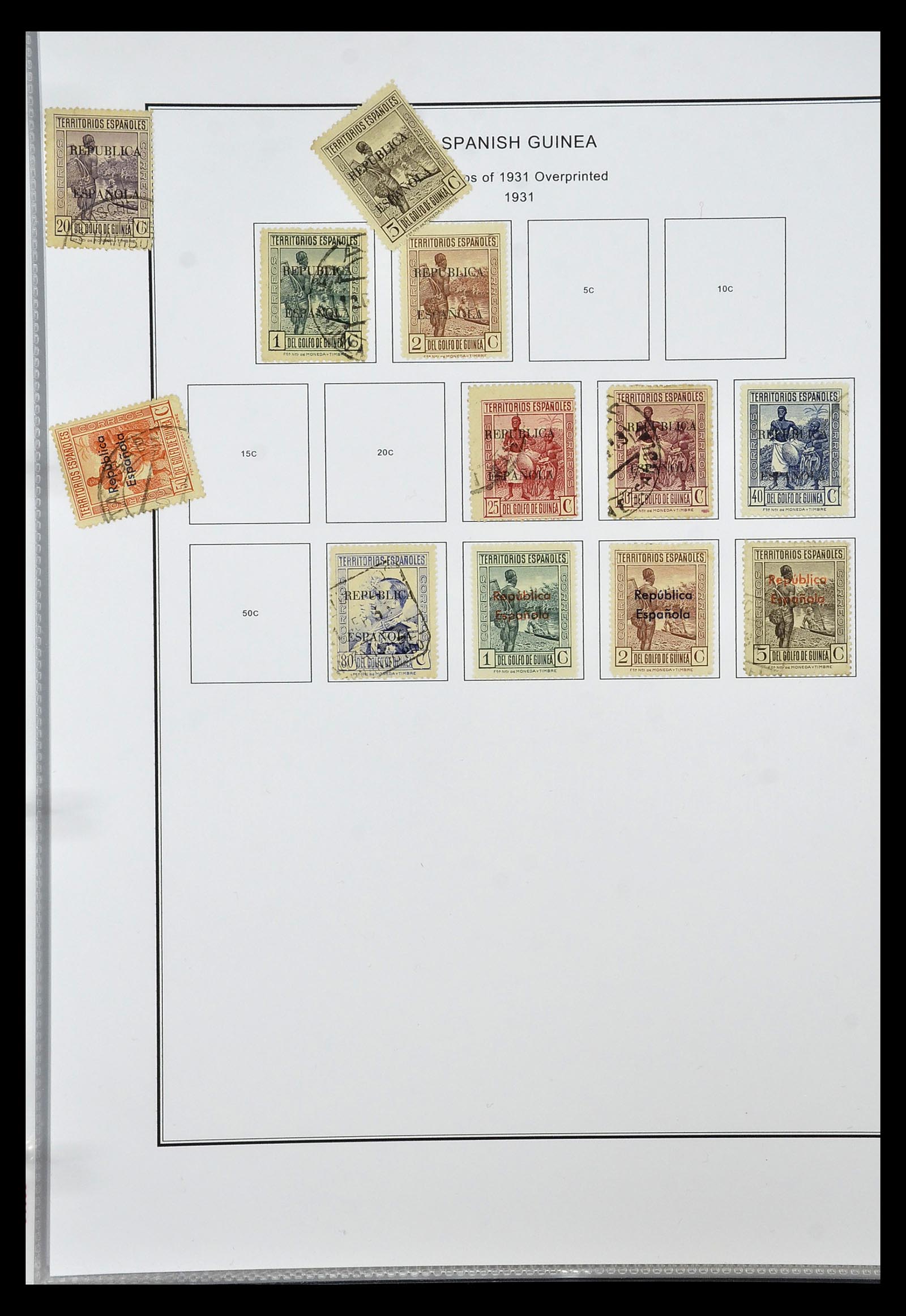 35056 033 - Postzegelverzameling 35056 Spaanse koloniën 1874-1968.