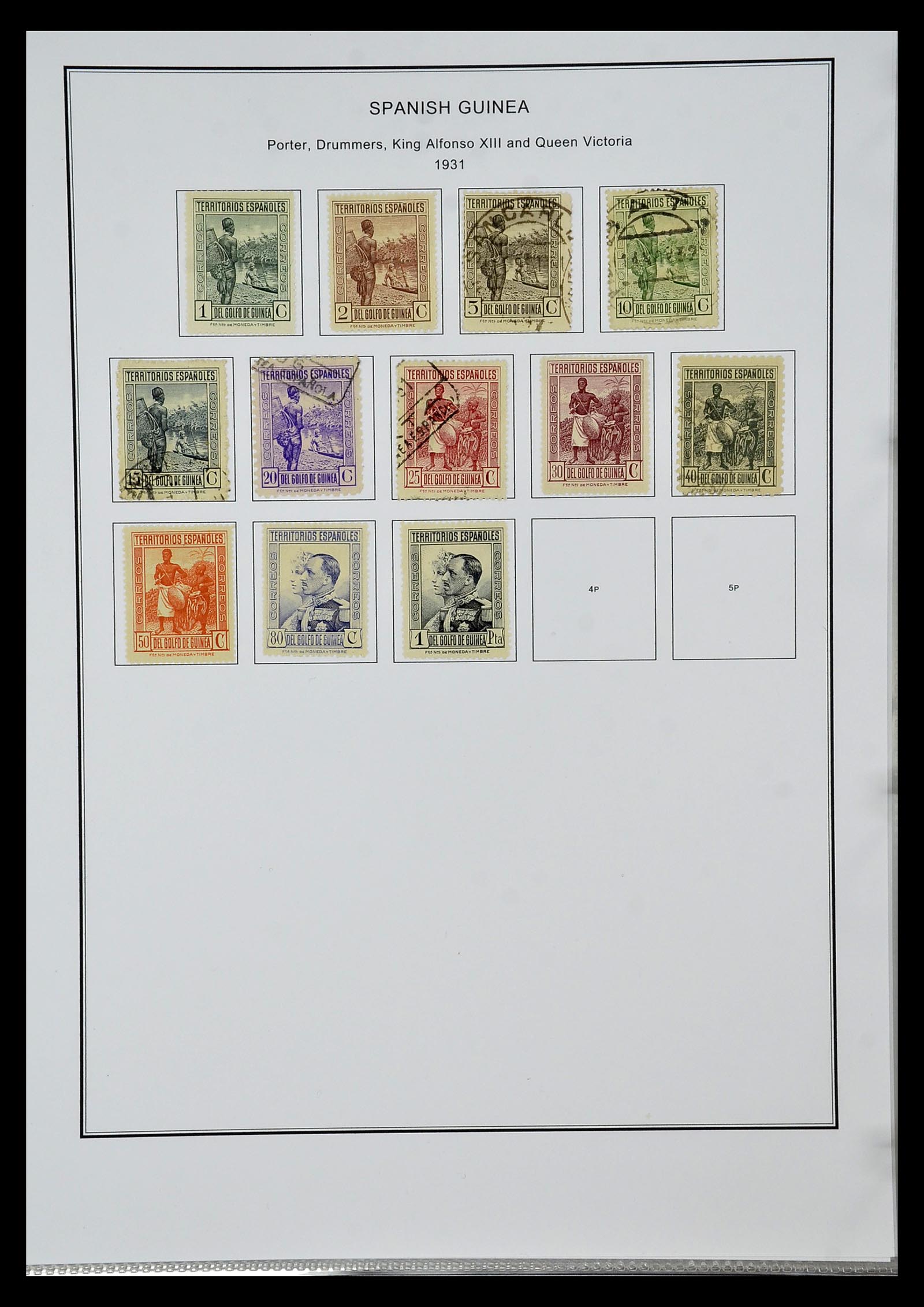 35056 034 - Stamp Collection 35056 Spanish colonies 1874-1968.