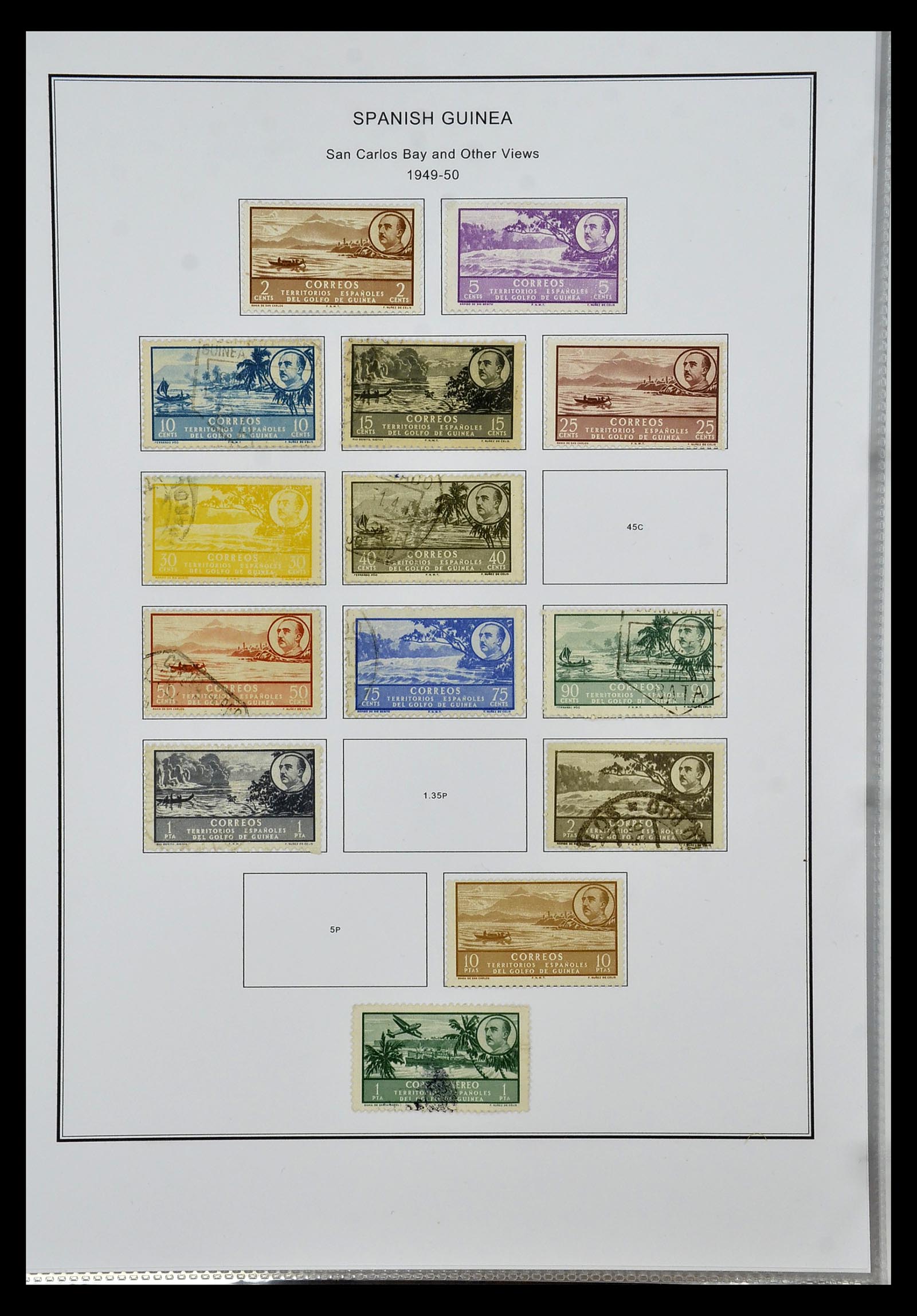 35056 039 - Postzegelverzameling 35056 Spaanse koloniën 1874-1968.
