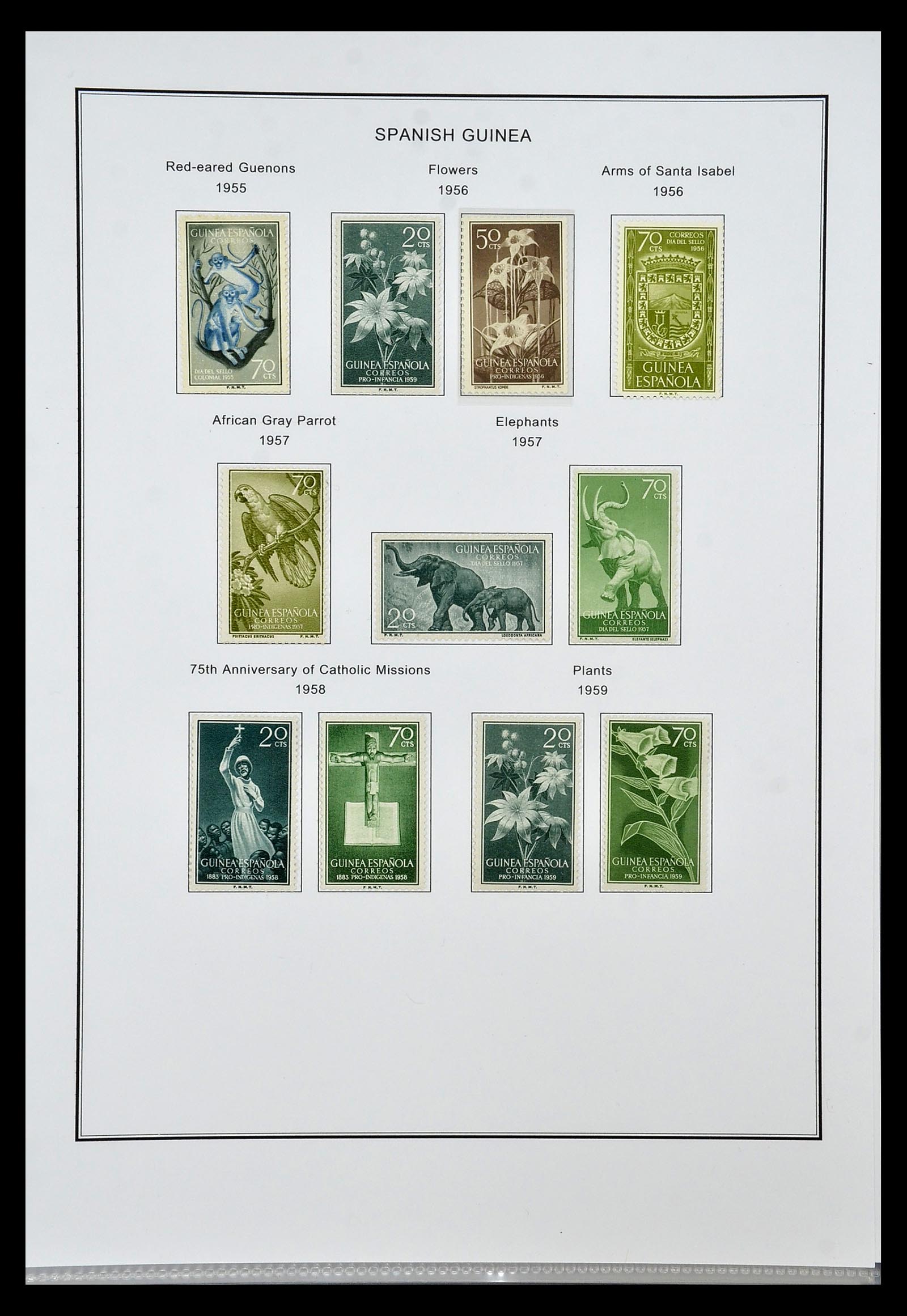 35056 041 - Postzegelverzameling 35056 Spaanse koloniën 1874-1968.