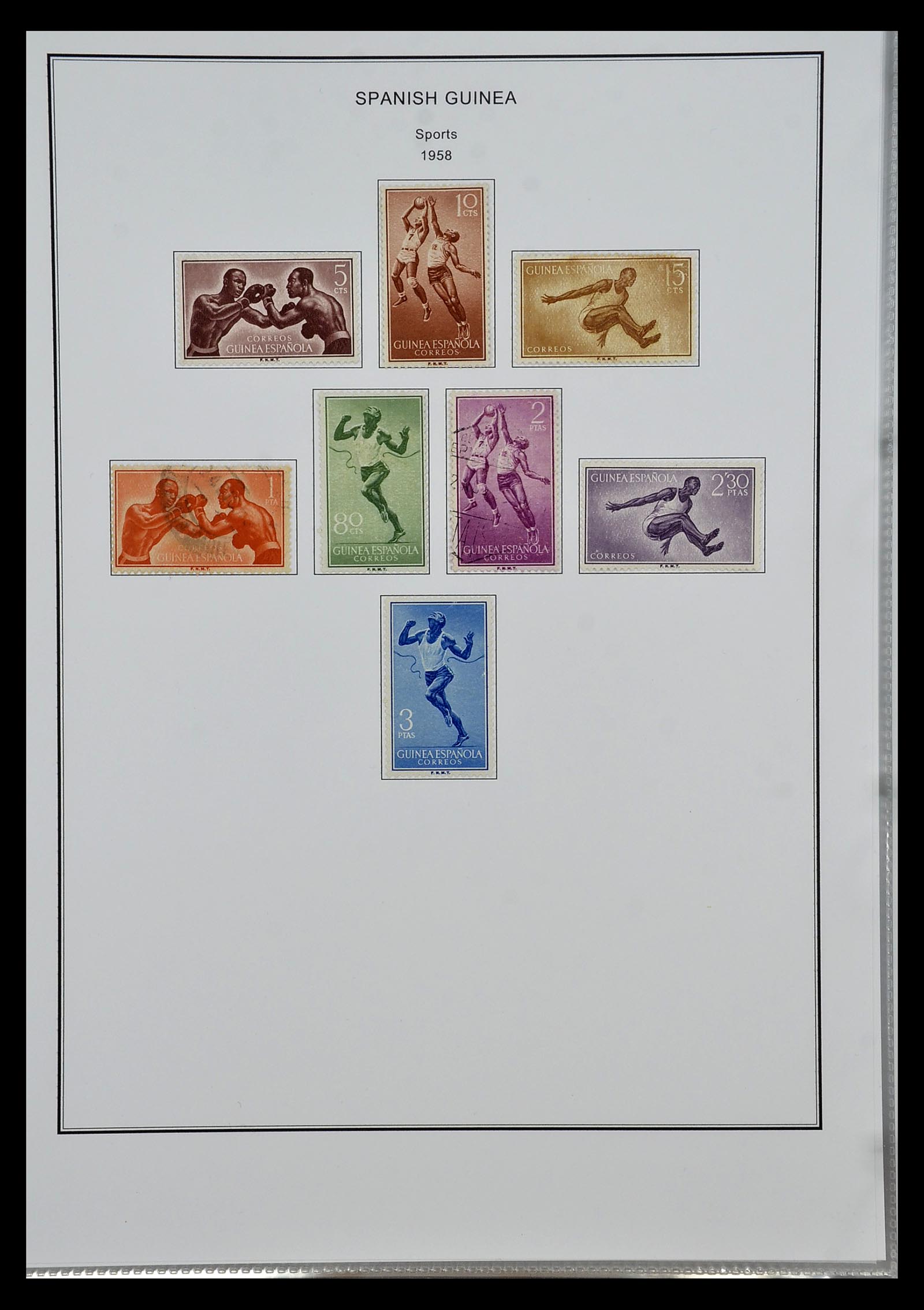 35056 043 - Postzegelverzameling 35056 Spaanse koloniën 1874-1968.