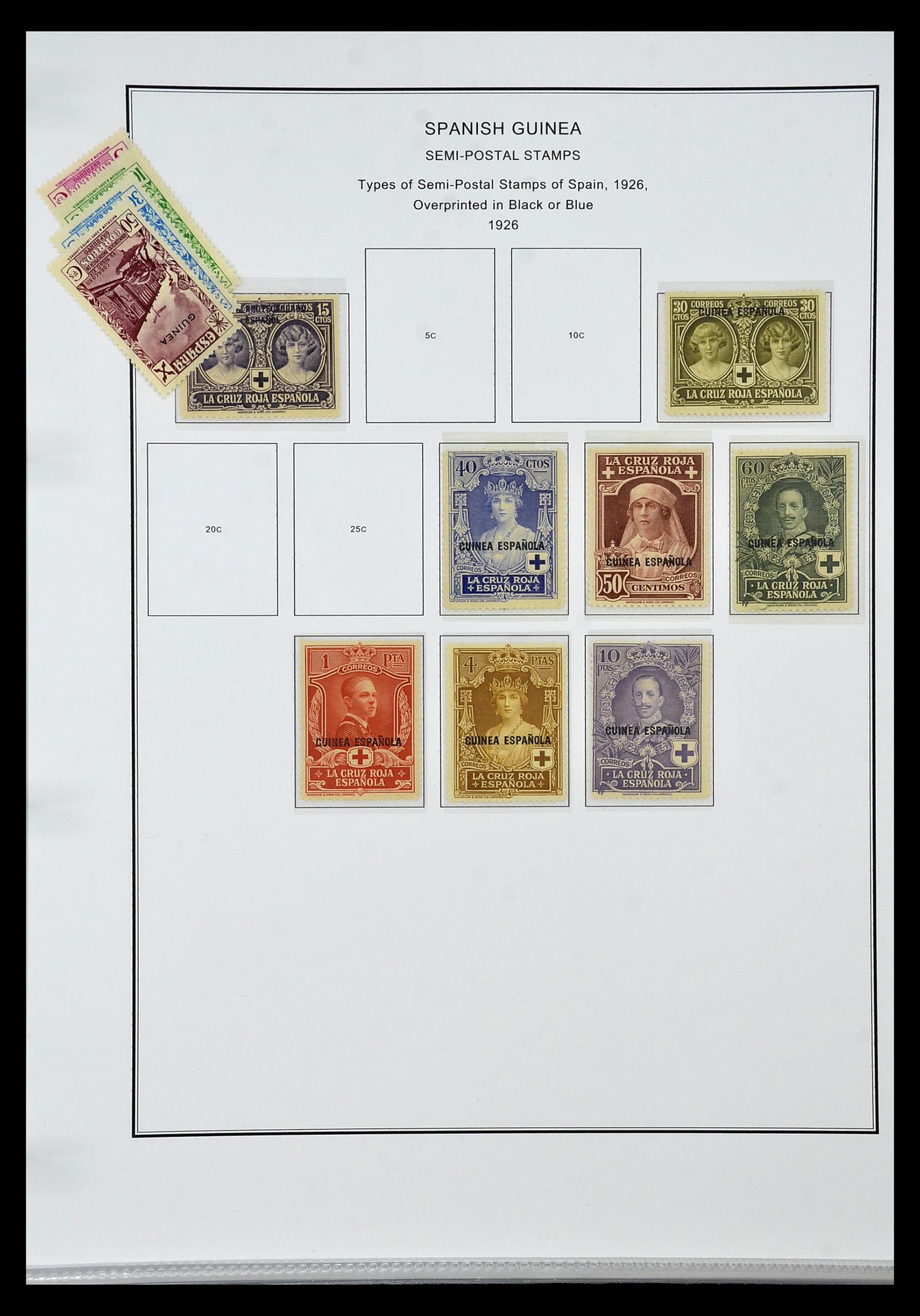 35056 044 - Postzegelverzameling 35056 Spaanse koloniën 1874-1968.