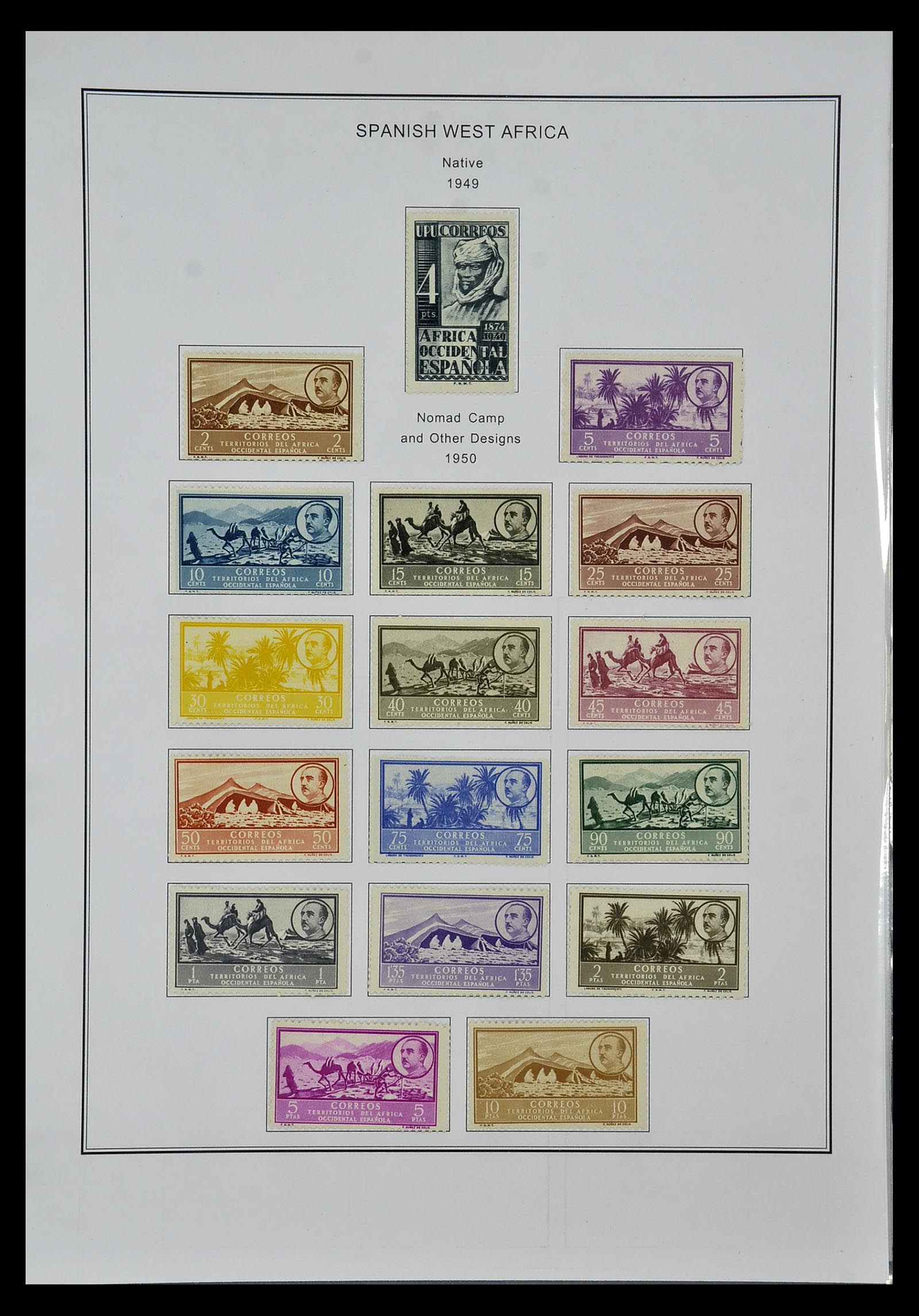 35056 052 - Postzegelverzameling 35056 Spaanse koloniën 1874-1968.