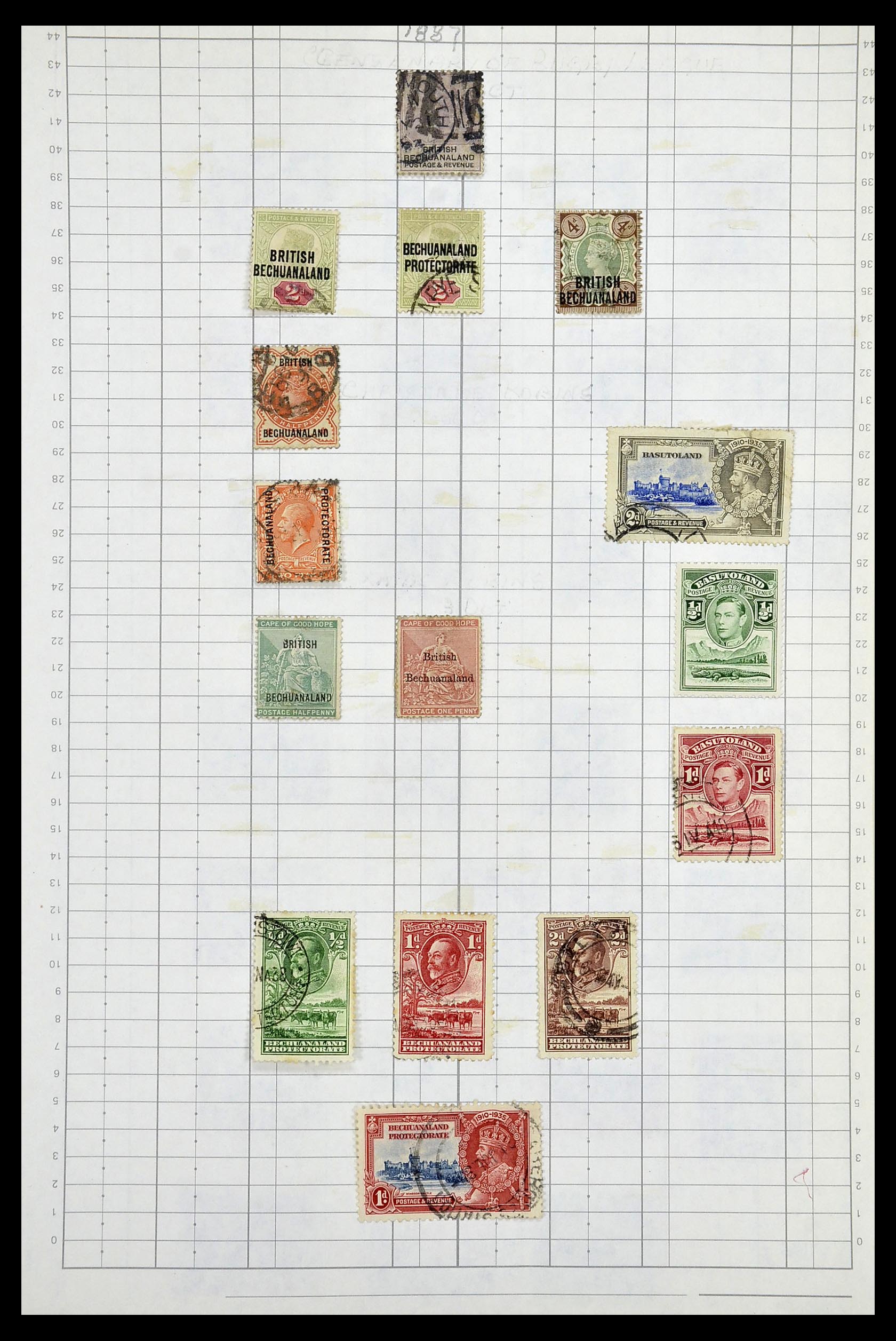 35057 013 - Postzegelverzameling 35057 Engelse koloniën 1870-2000.