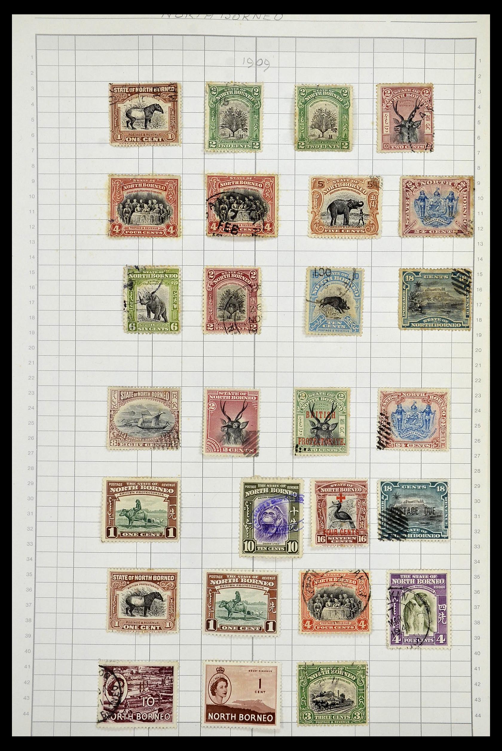 35057 014 - Postzegelverzameling 35057 Engelse koloniën 1870-2000.
