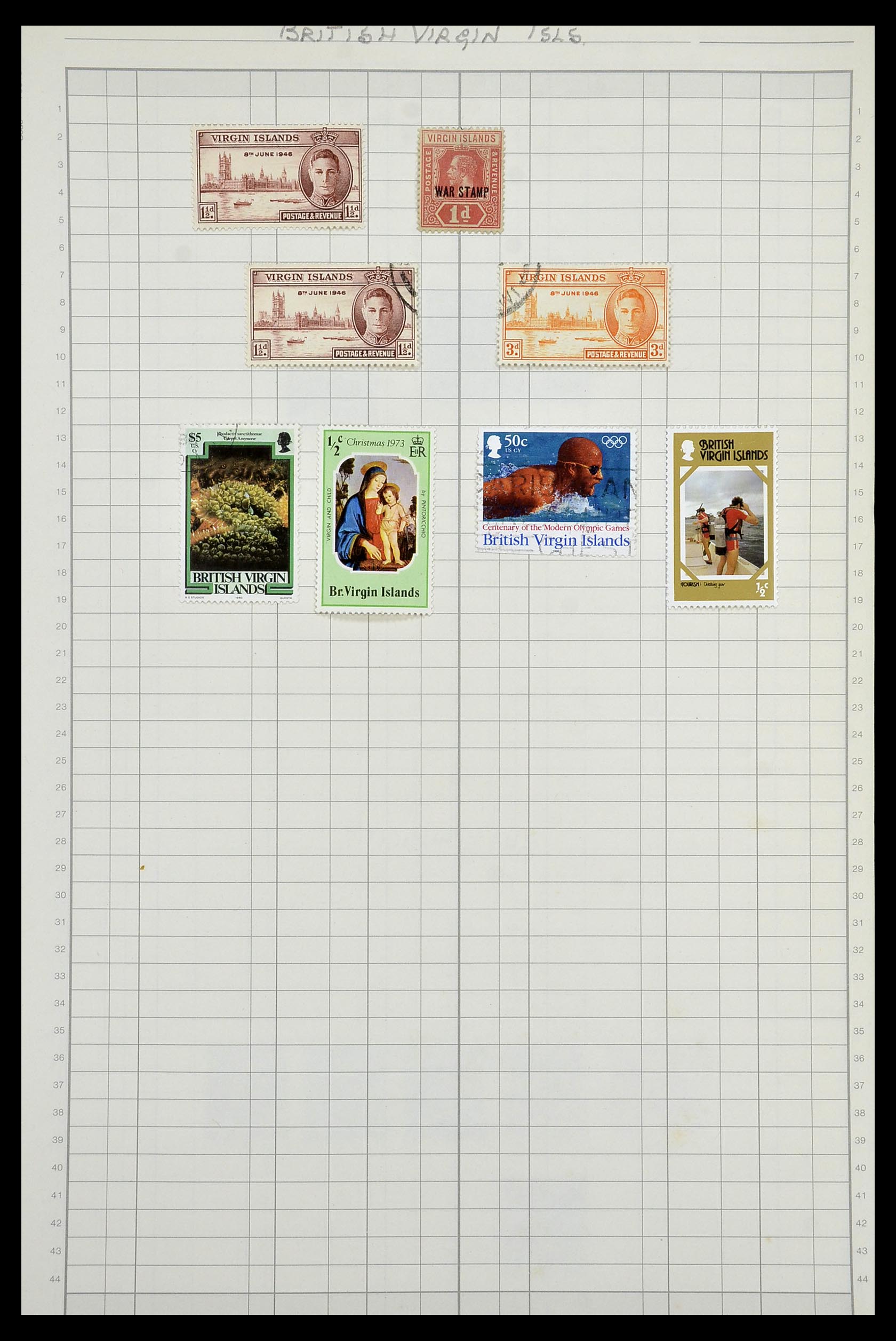 35057 017 - Postzegelverzameling 35057 Engelse koloniën 1870-2000.