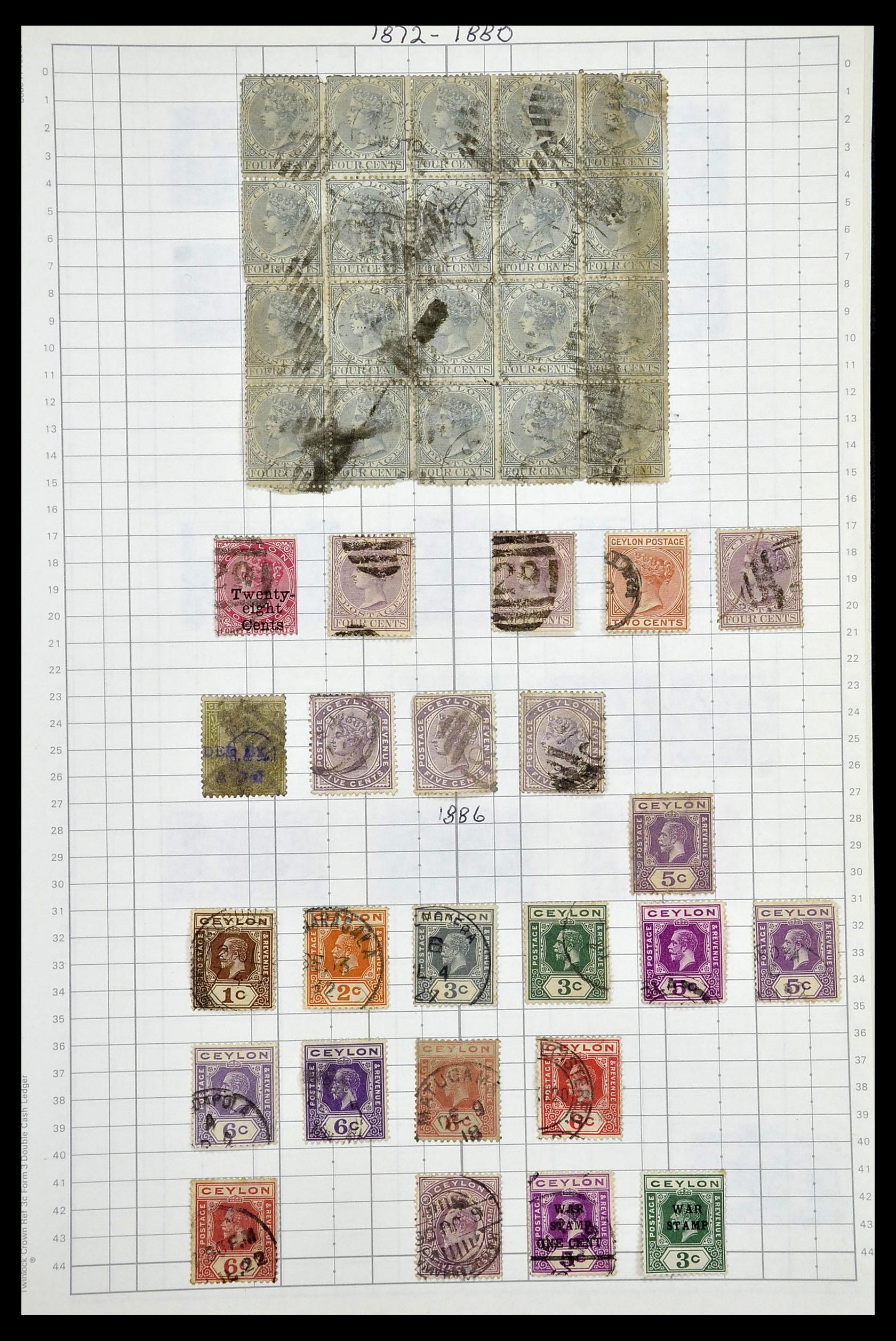 35057 028 - Postzegelverzameling 35057 Engelse koloniën 1870-2000.