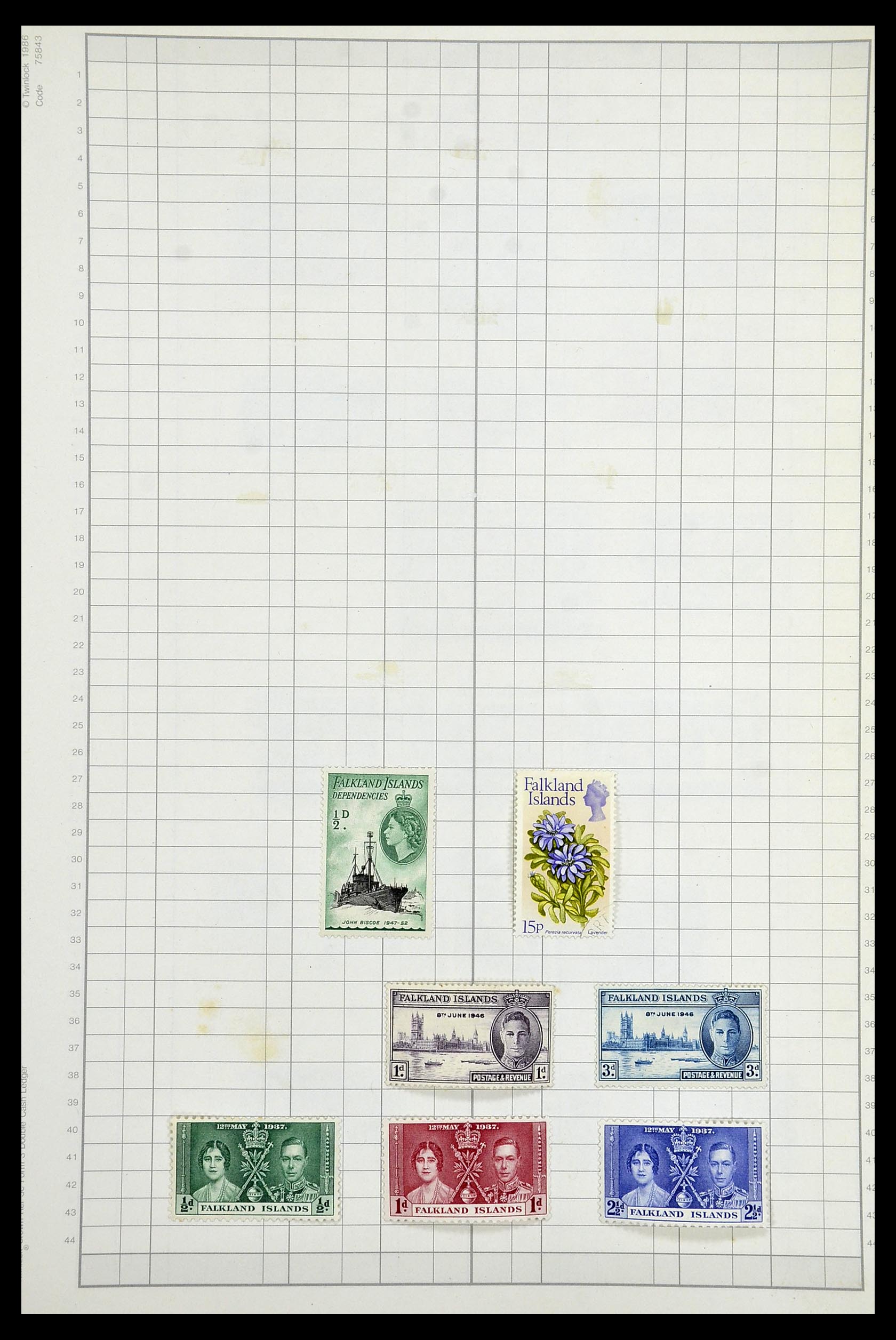 35057 038 - Postzegelverzameling 35057 Engelse koloniën 1870-2000.