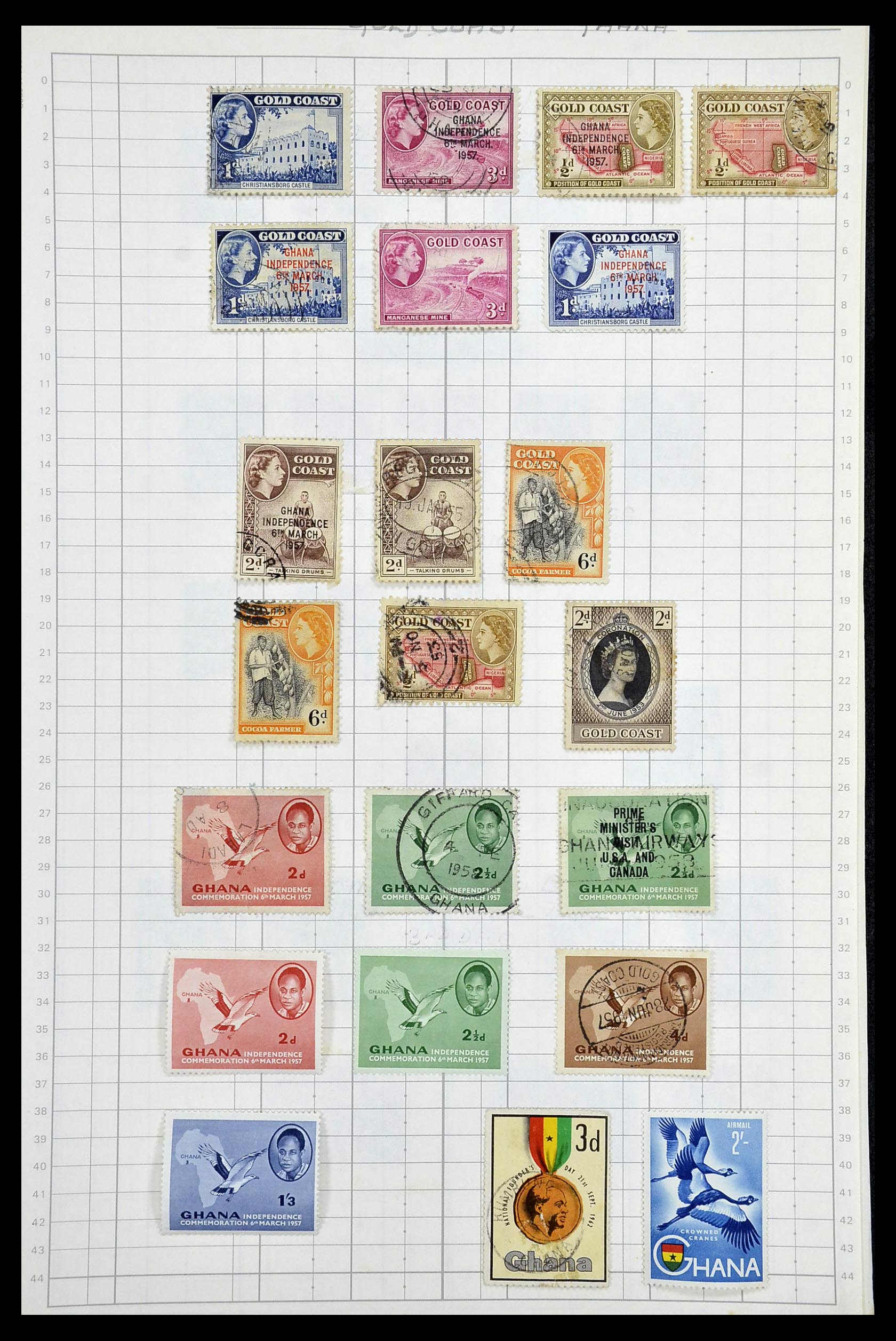 35057 044 - Postzegelverzameling 35057 Engelse koloniën 1870-2000.