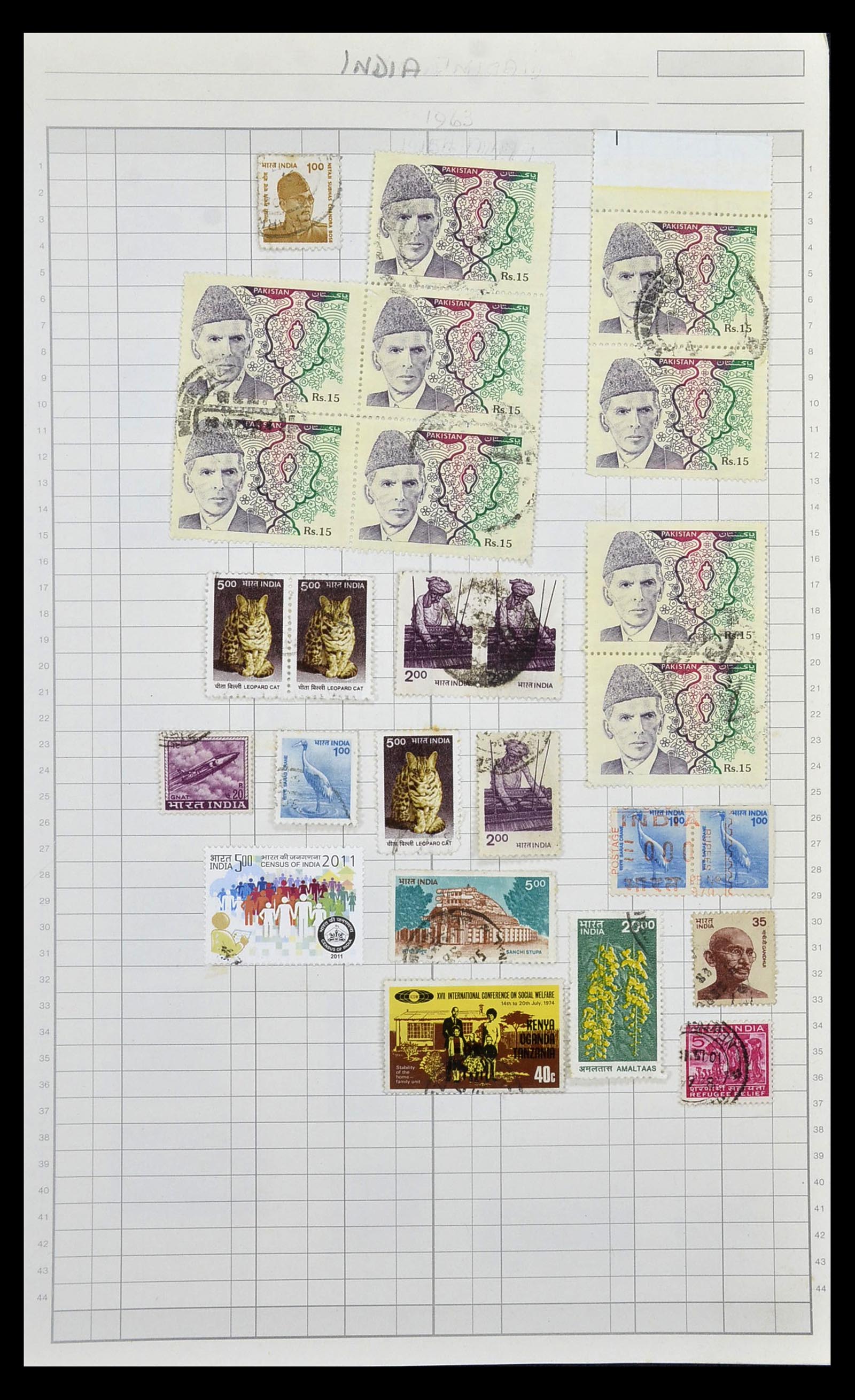 35057 054 - Postzegelverzameling 35057 Engelse koloniën 1870-2000.