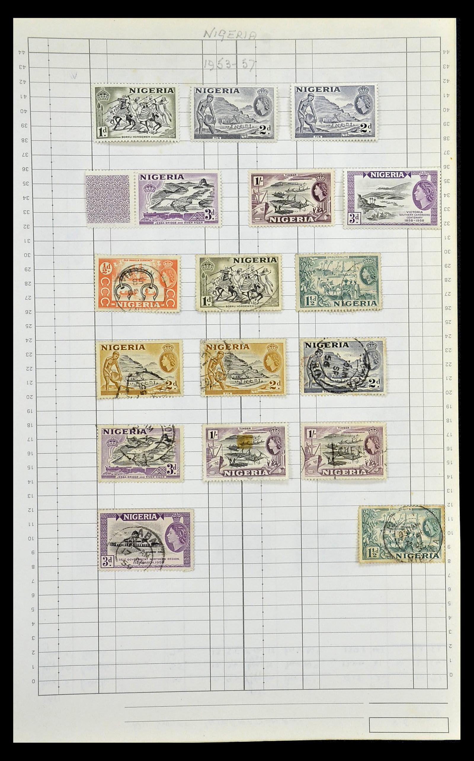 35057 219 - Postzegelverzameling 35057 Engelse koloniën 1870-2000.