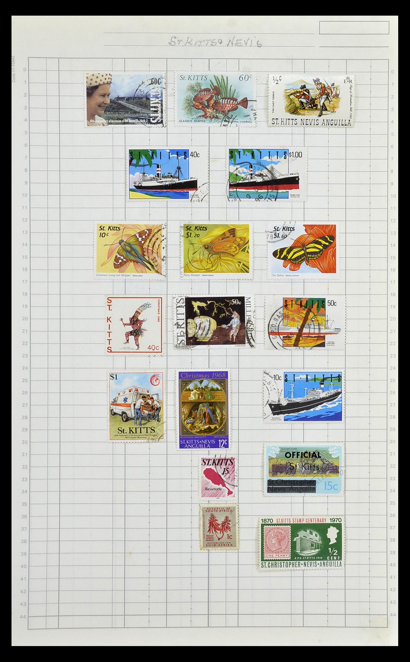 35057 229 - Postzegelverzameling 35057 Engelse koloniën 1870-2000.