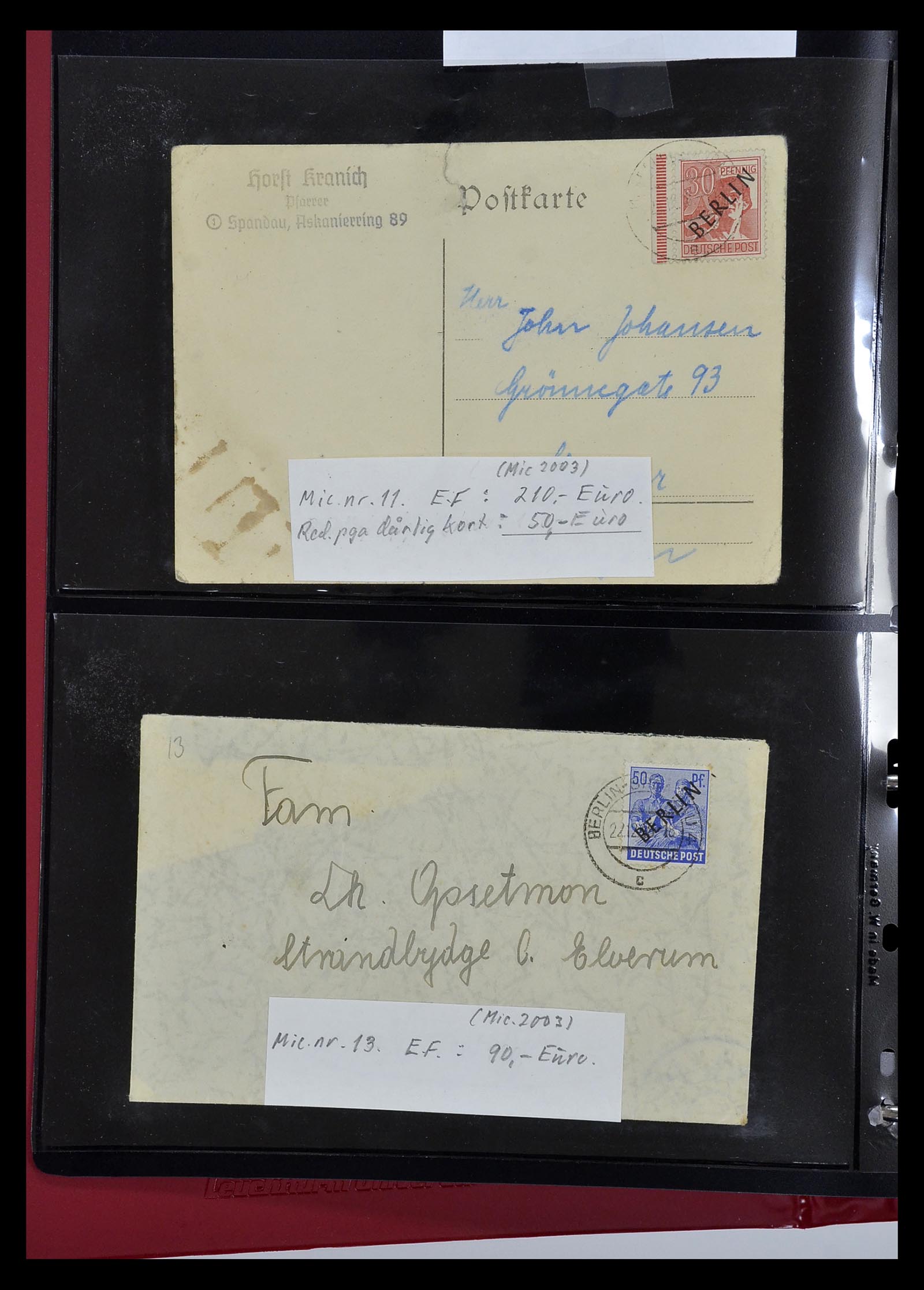 35059 002 - Postzegelverzameling 35059 Bundespost en Berlijn 1948-1954.