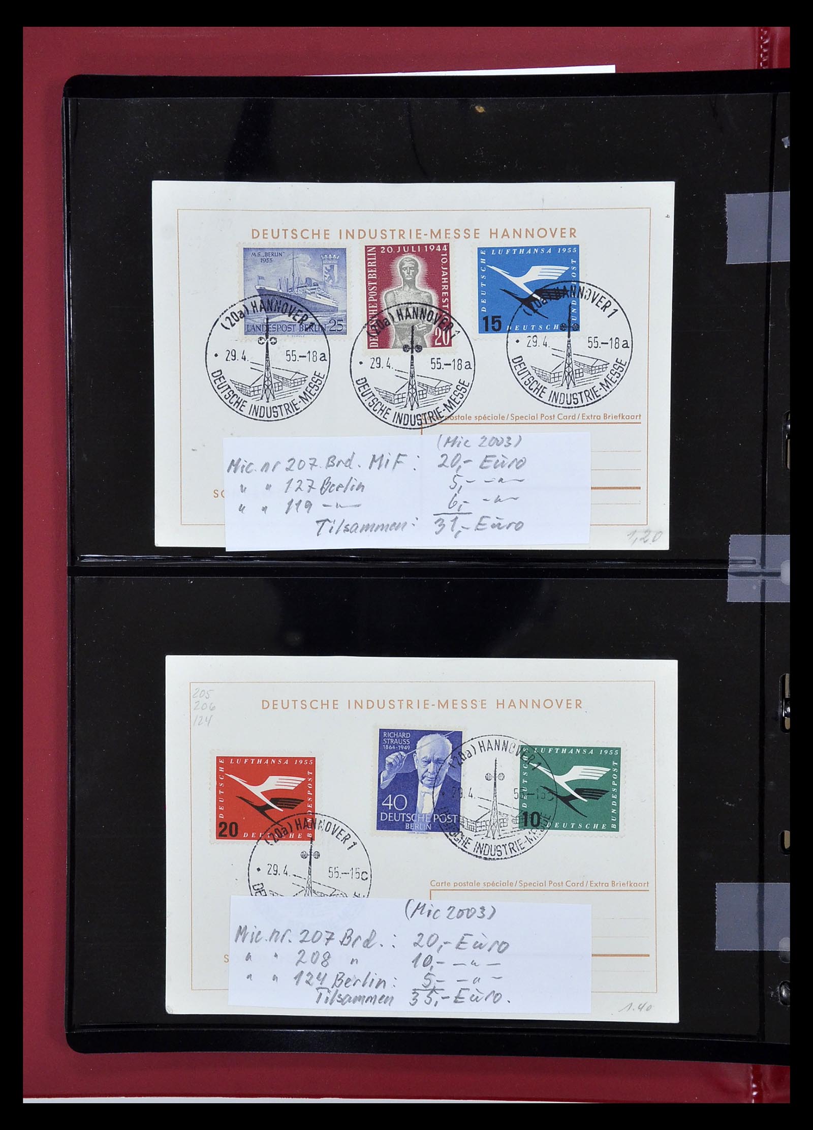 35059 008 - Postzegelverzameling 35059 Bundespost en Berlijn 1948-1954.