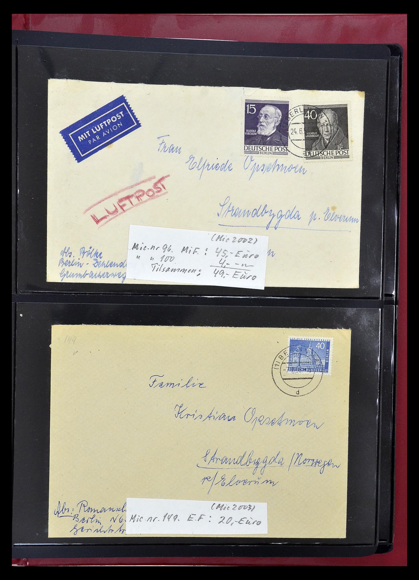 35059 011 - Postzegelverzameling 35059 Bundespost en Berlijn 1948-1954.