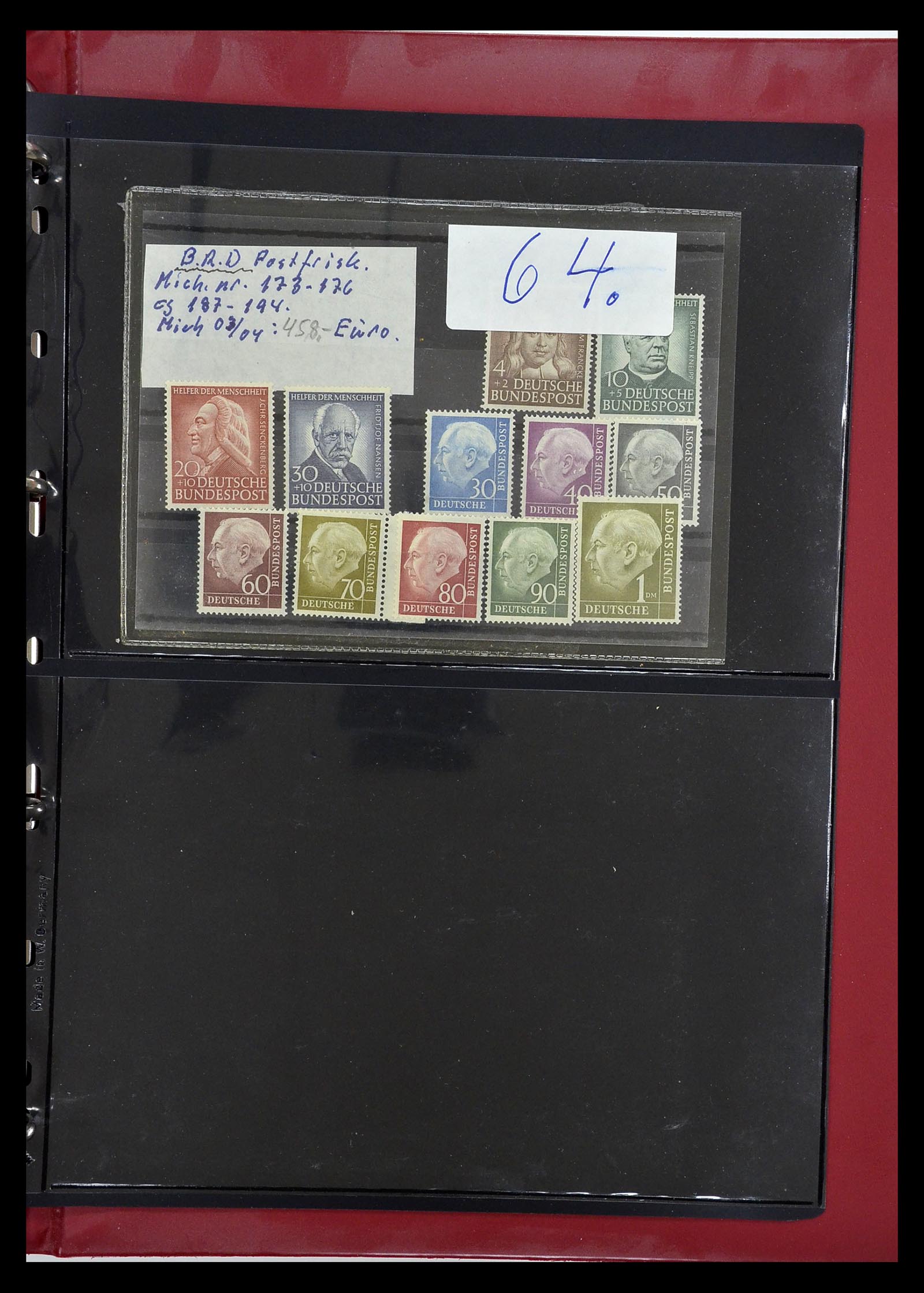 35059 028 - Postzegelverzameling 35059 Bundespost en Berlijn 1948-1954.
