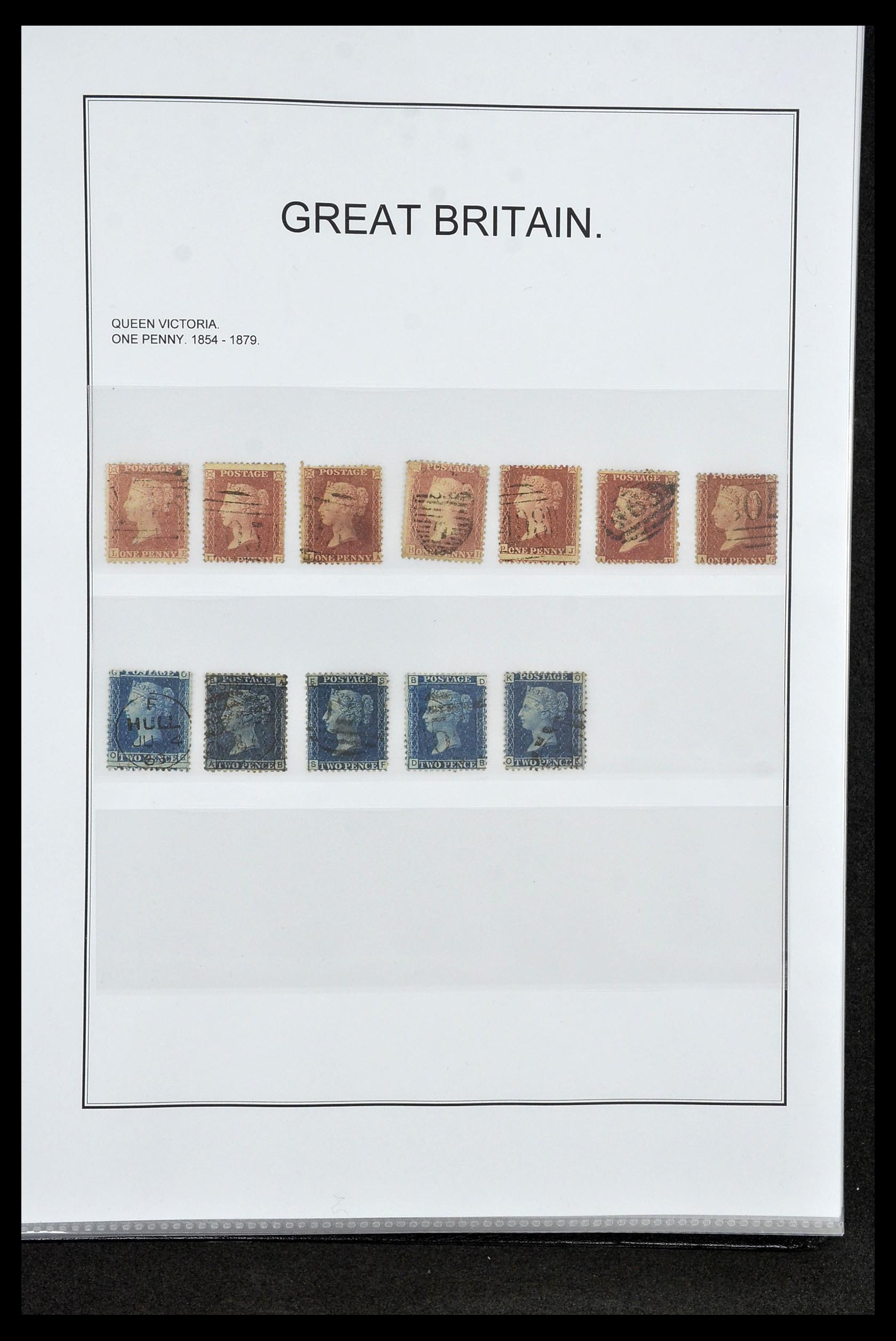 35060 0005 - Postzegelverzameling 35060 Engeland en kolonien 1840-1970.
