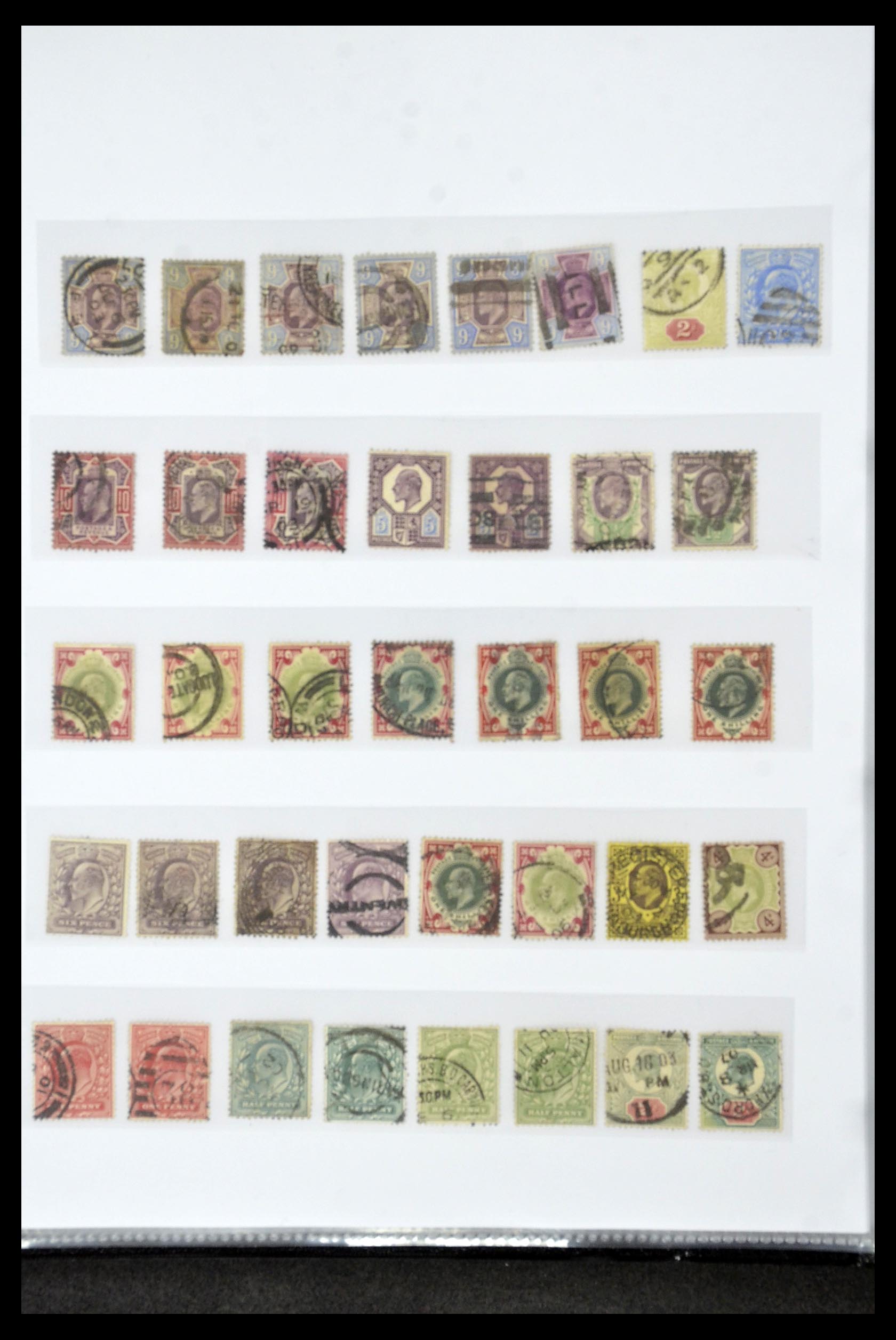 35060 0013 - Postzegelverzameling 35060 Engeland en kolonien 1840-1970.