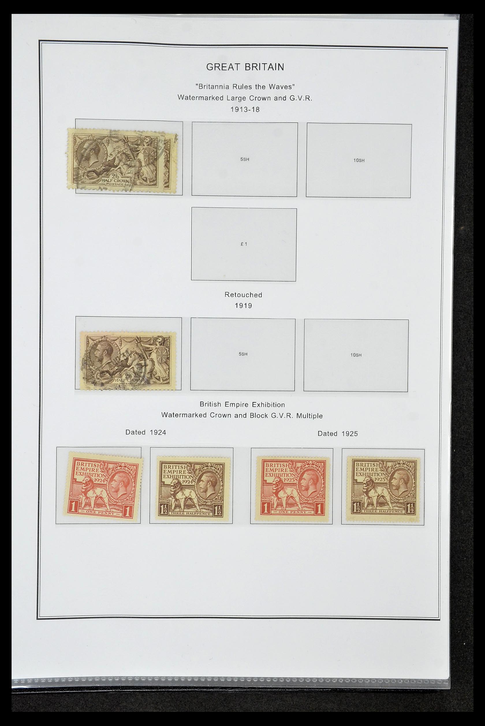 35060 0016 - Postzegelverzameling 35060 Engeland en kolonien 1840-1970.