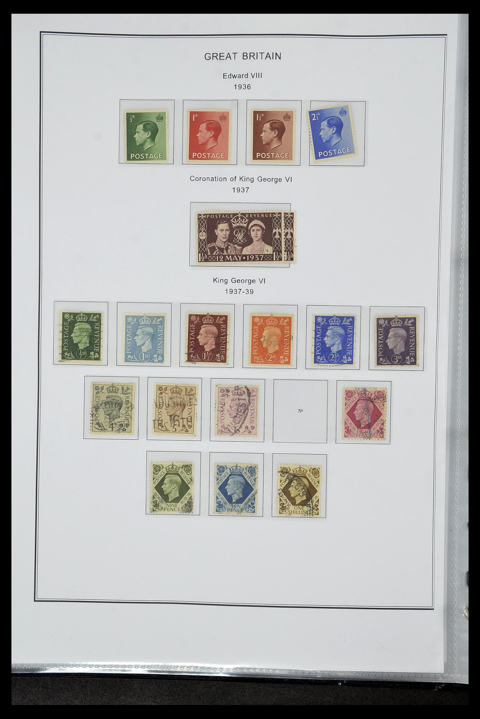 35060 0020 - Postzegelverzameling 35060 Engeland en kolonien 1840-1970.