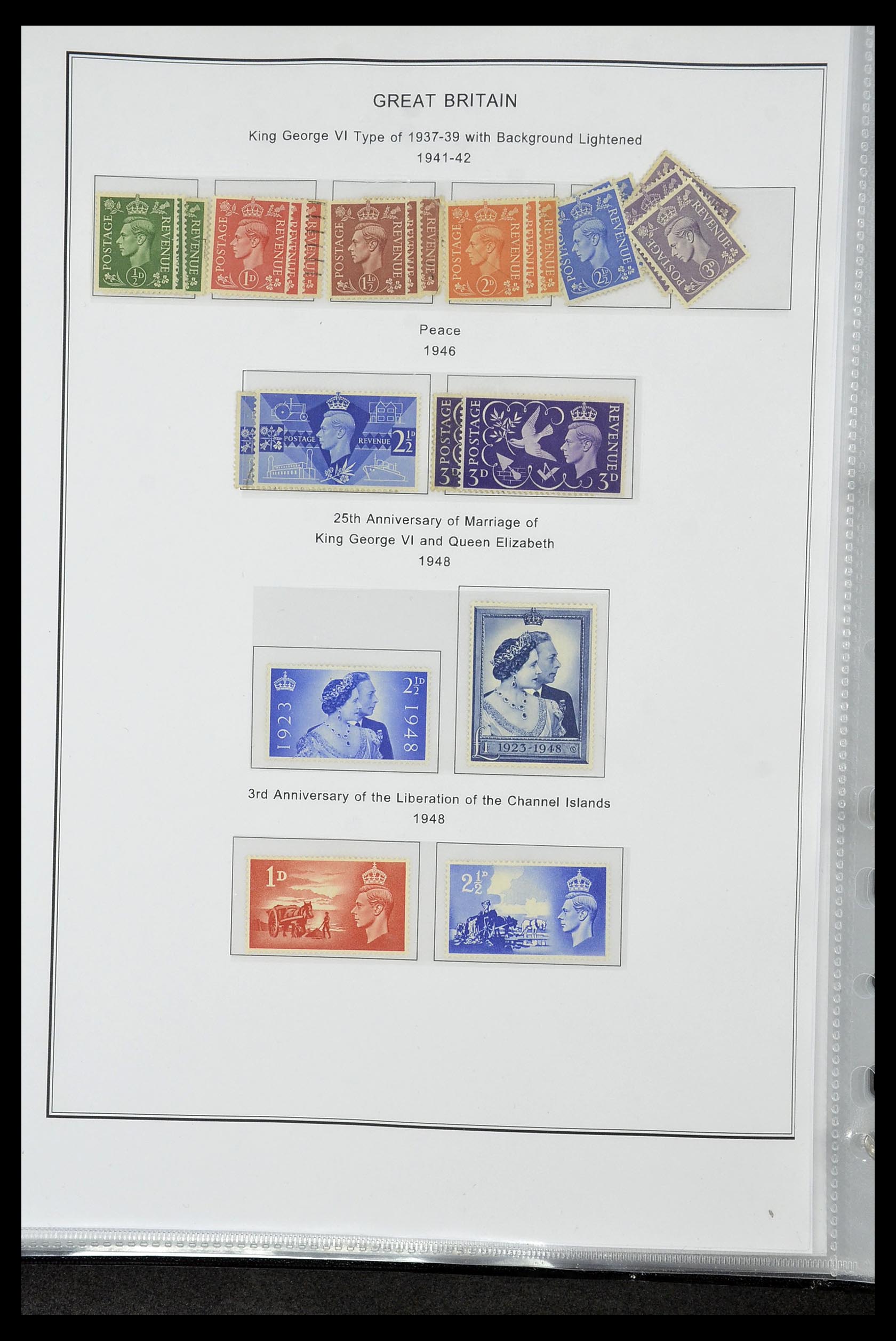 35060 0021 - Postzegelverzameling 35060 Engeland en kolonien 1840-1970.